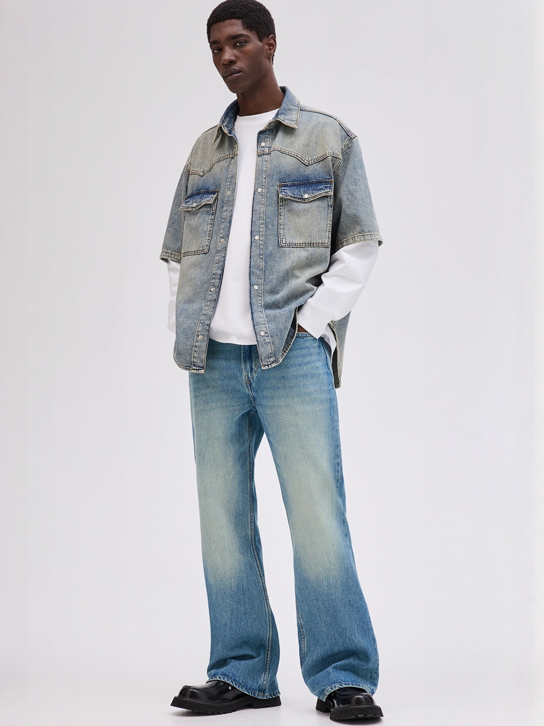 H&M Bootcut Regular High Jeans