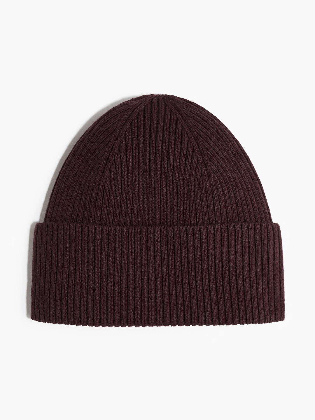 H&M Men Self Design Beanie Rib Knit Cotton Cap