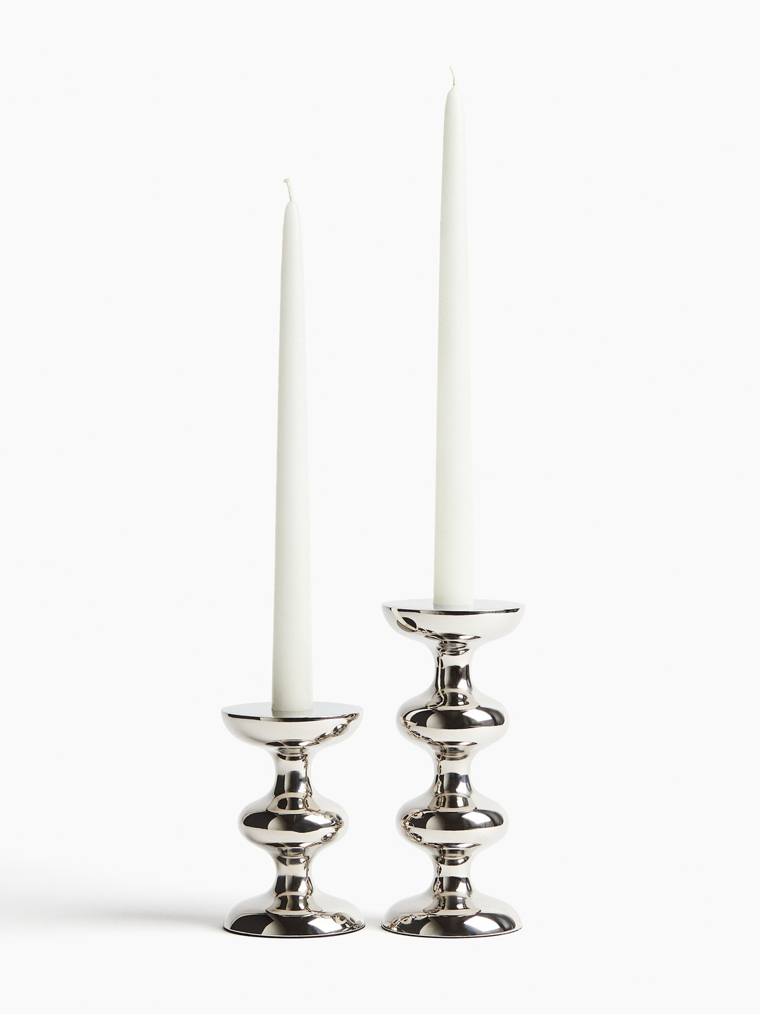 H&M Silver-Toned Metal Candle Holder