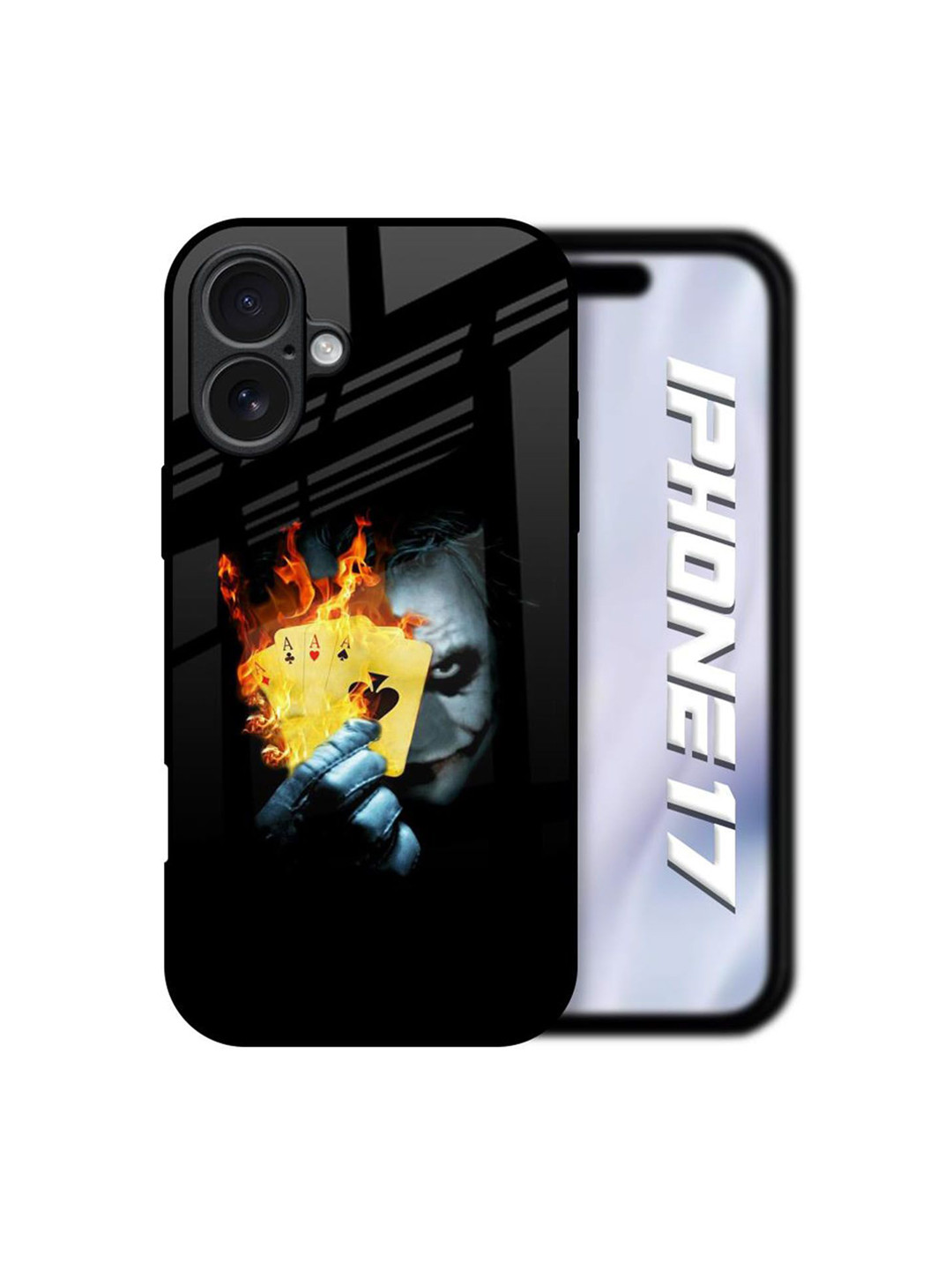 QRIOH AAA Joker Printed iPhone 17 Shockproof Back Case Mobile Accessories