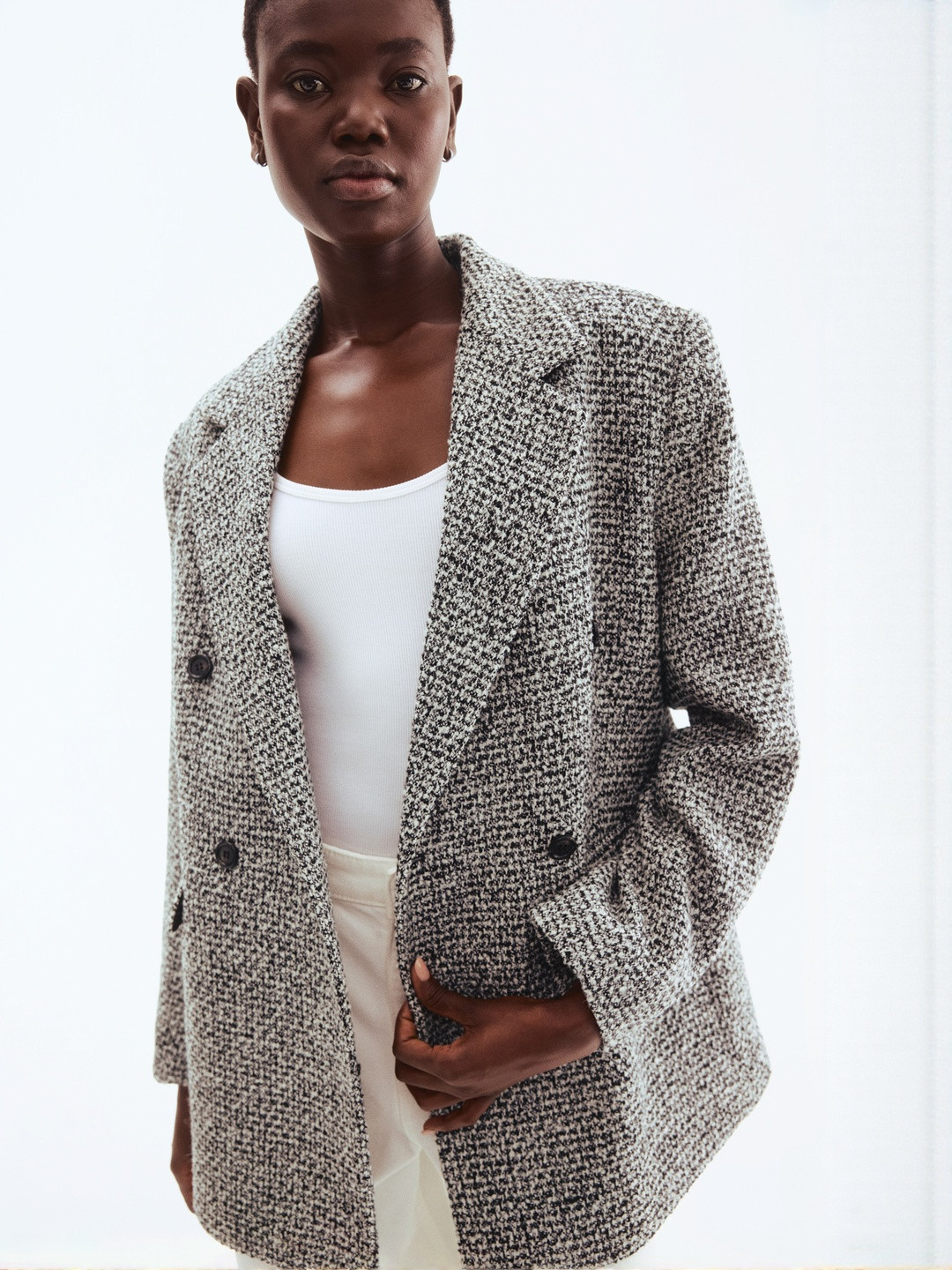 H&M Double-Breasted Blazer