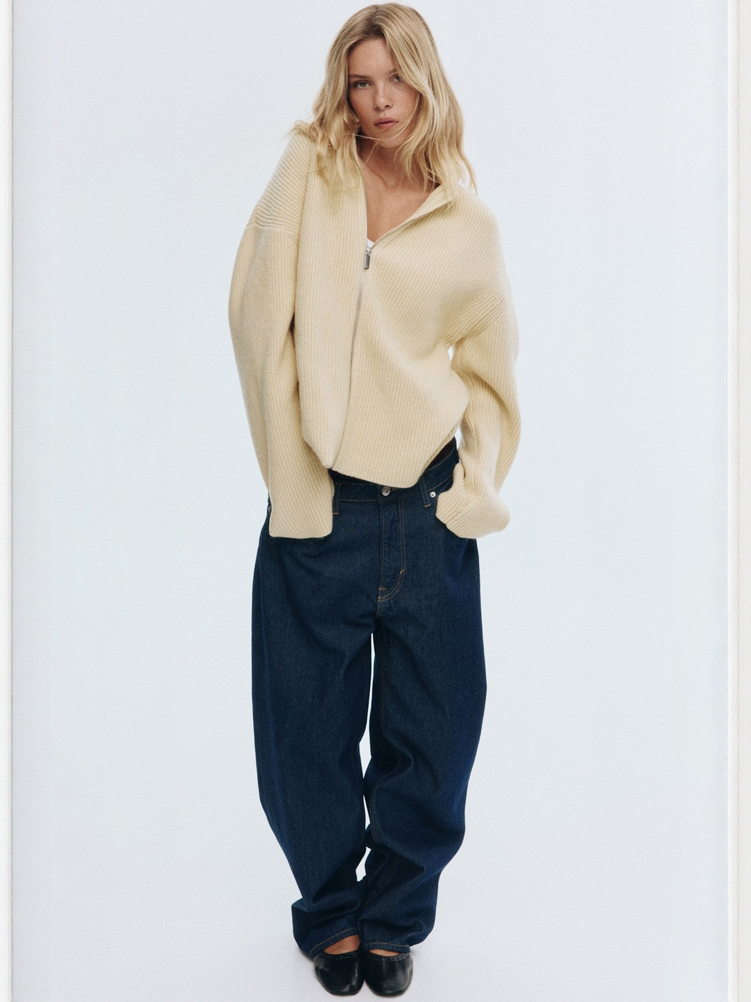 H&M Zip Through Cardigan