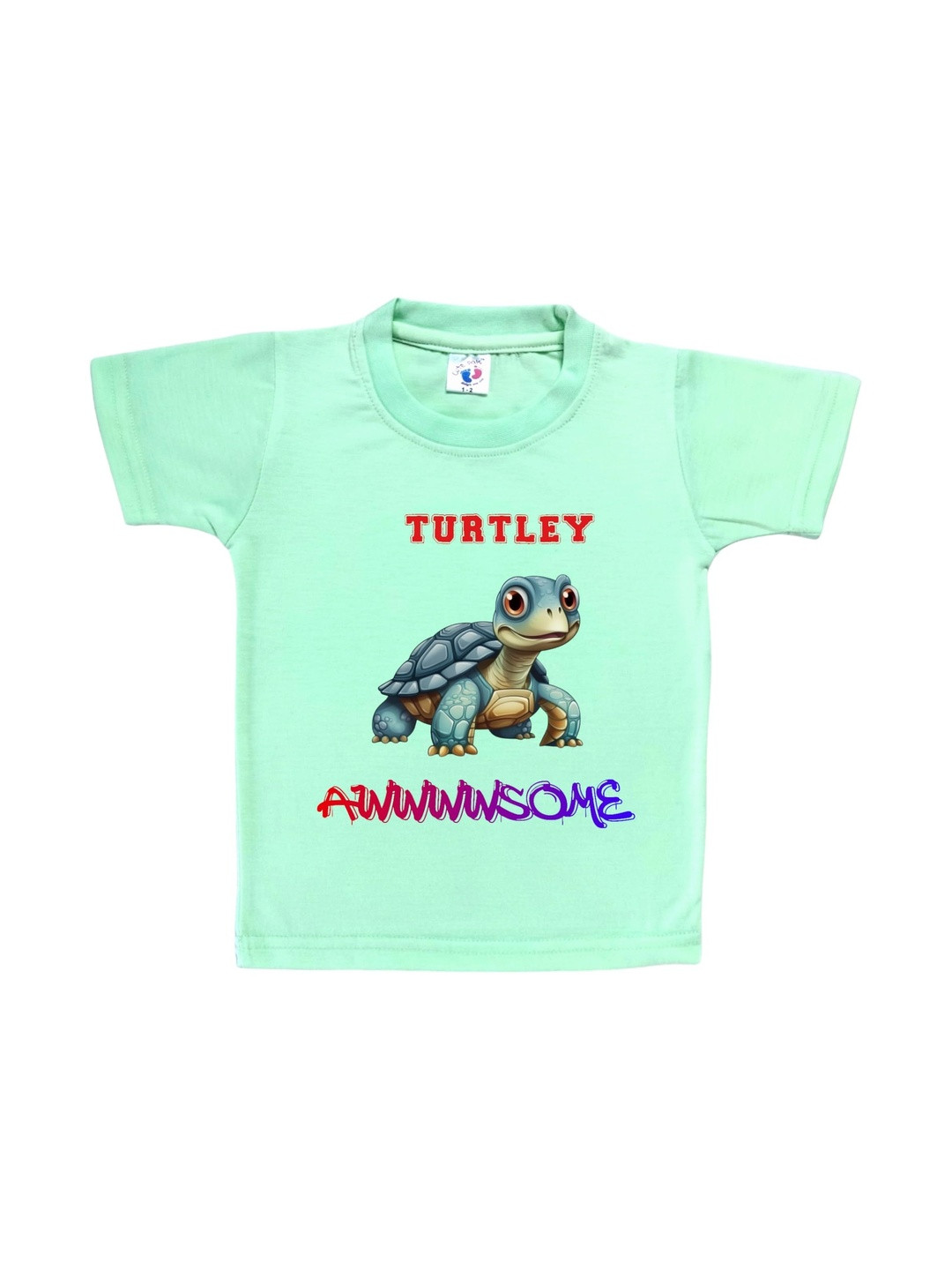 Cute Pals  Kids Cotton Graphic Printed Round Neck Short Sleeves Regular Fit T-shirts