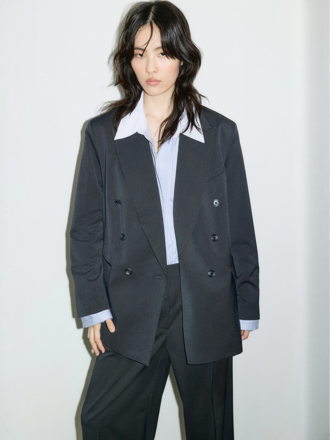 H&M Oversized Twill Blazer