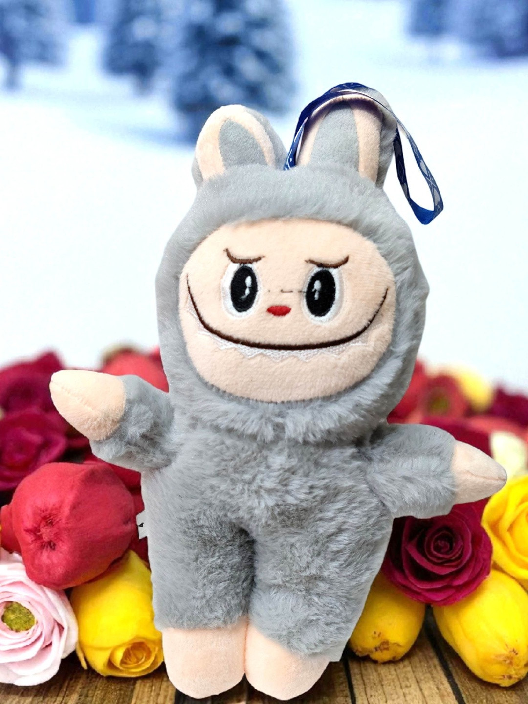 Vrinde Grey Labubu Soft Toys and Dolls