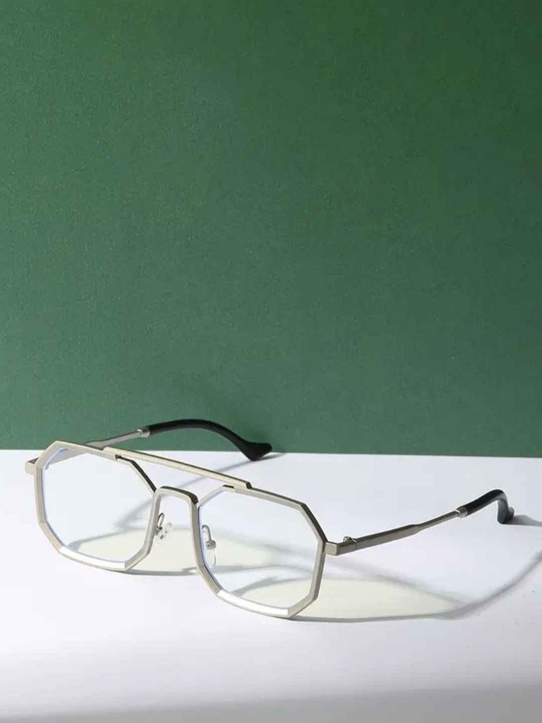 SPADEACES Unisex Aviator Sunglasses with UV Protected Lens HQ SILVER CLEAR 8 KONA