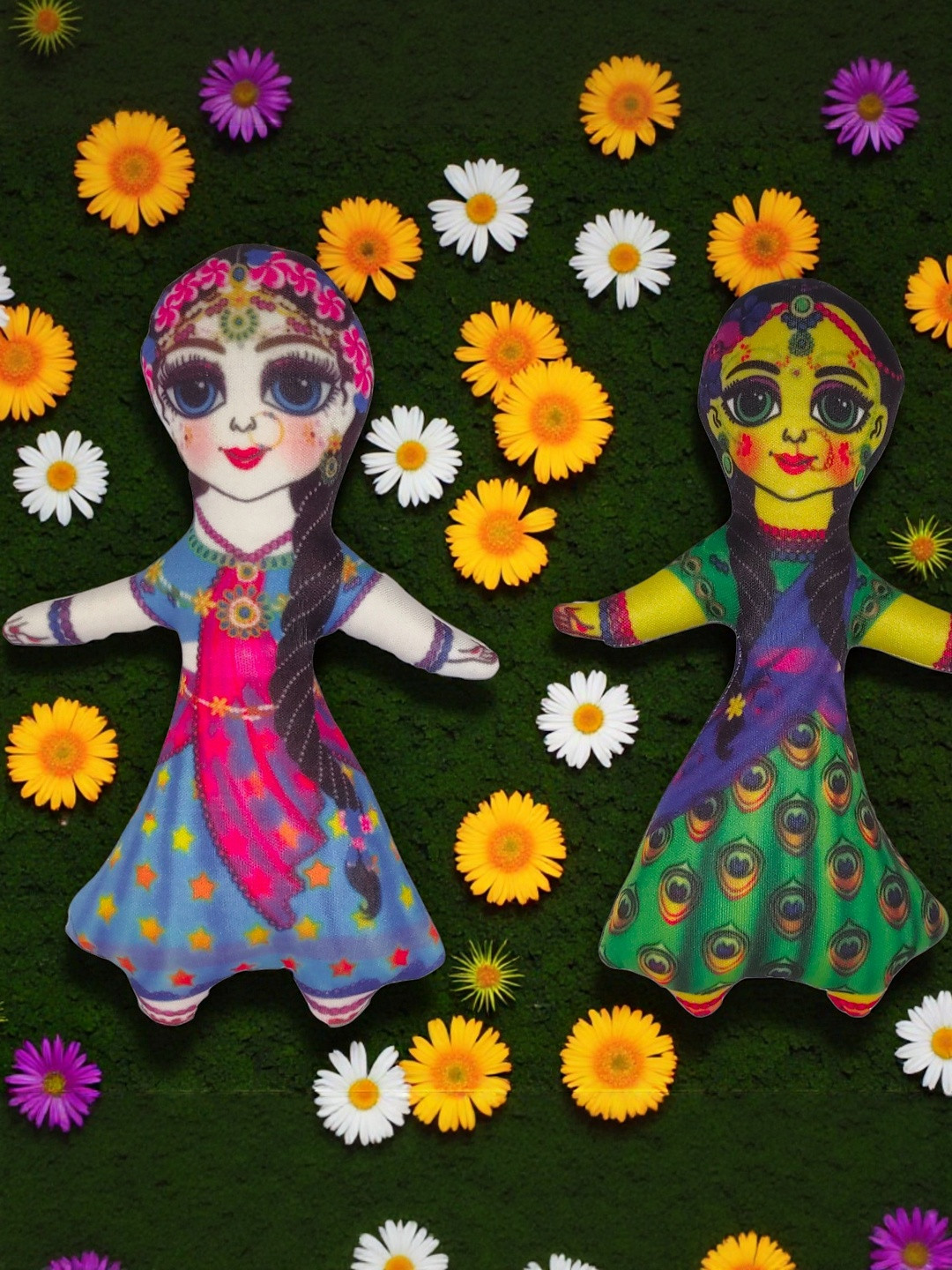 Vrinde Set of 2 Radha Sakhi Ji Soft Toy