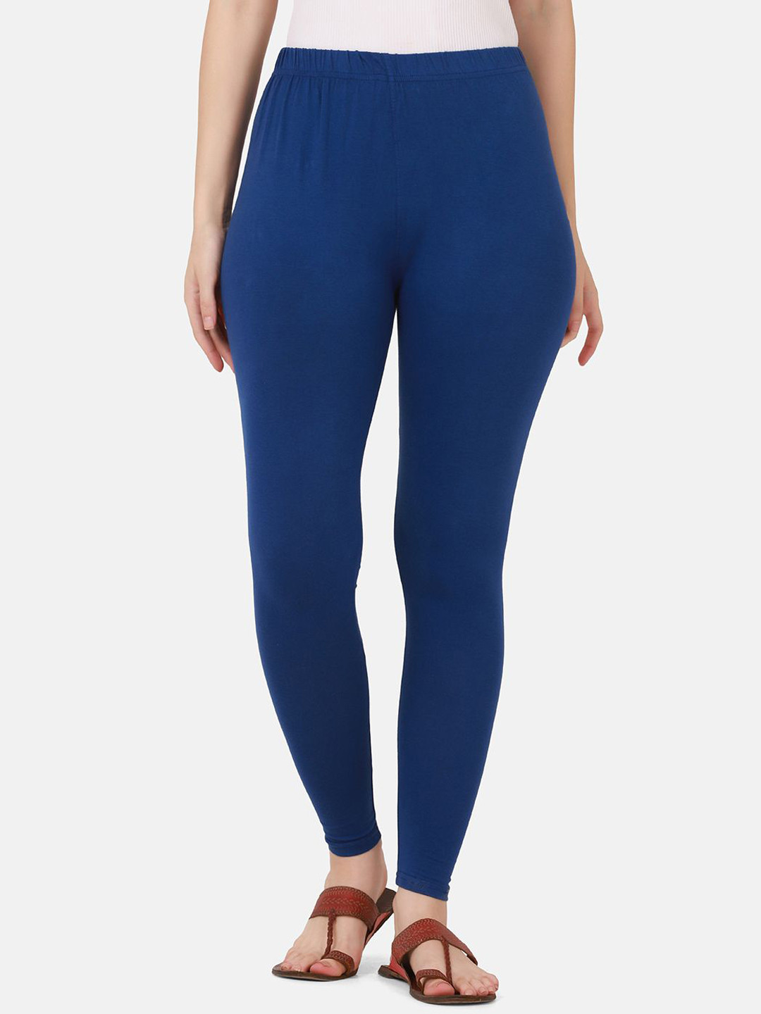 VANSIRI Pure Cotton Slim-Fit Ankle-Length Leggings