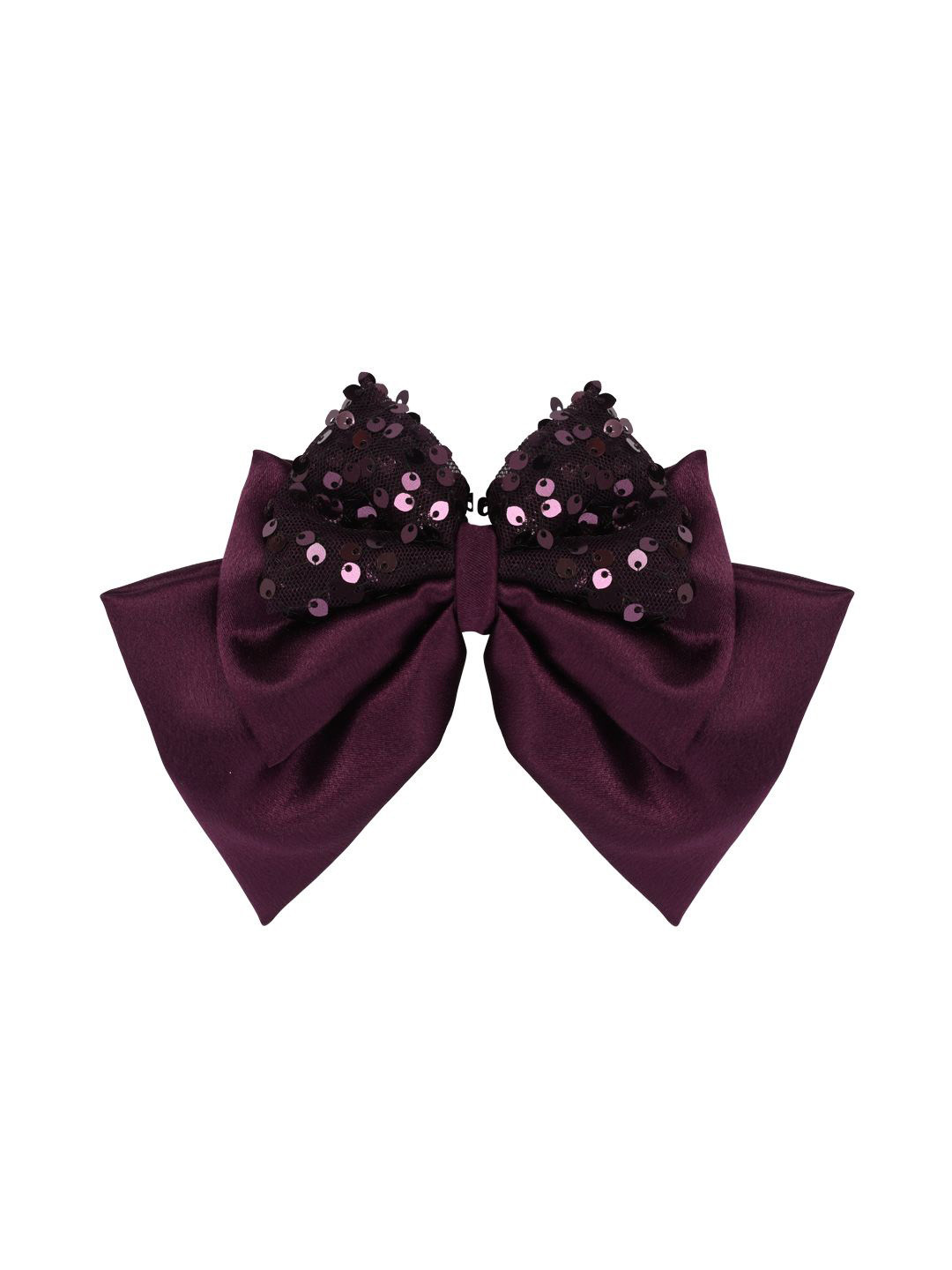 Aye Candy Girls Alligator Sequins Layered Bow on Aligator Hair Clip