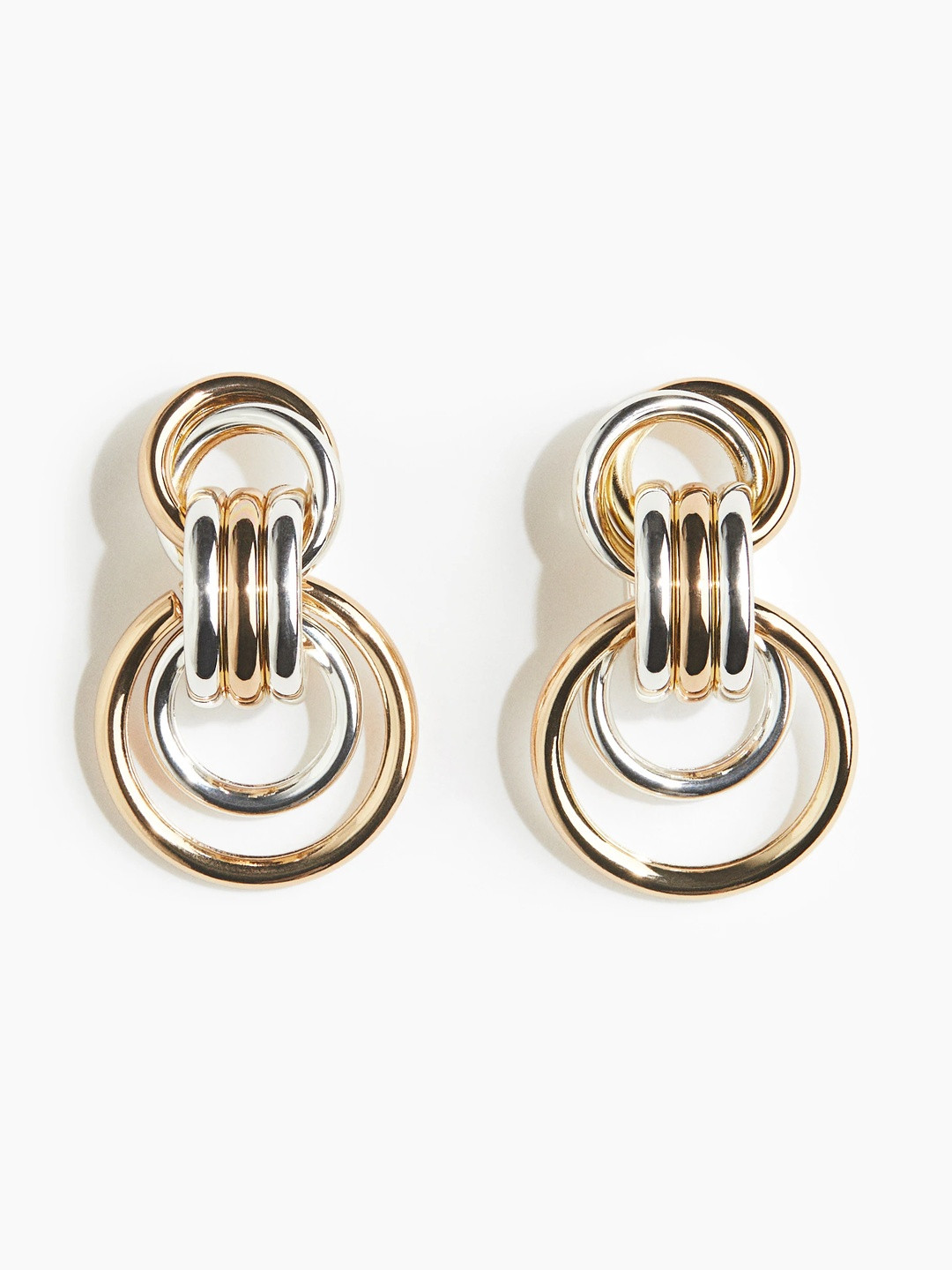 H&M Stainless Steel Two-Toned Earrings