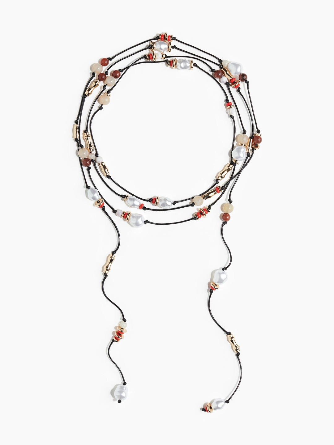 H&M Women Beaded Cord Necklace