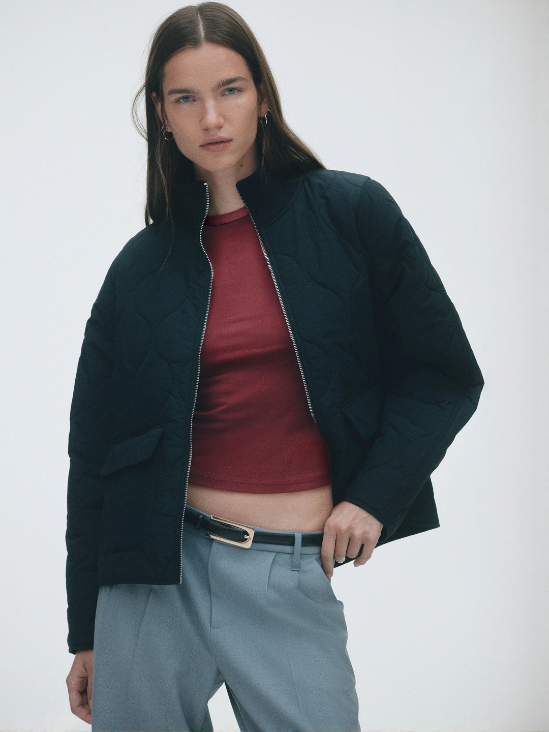 H&M Oversized Quilted Jacket