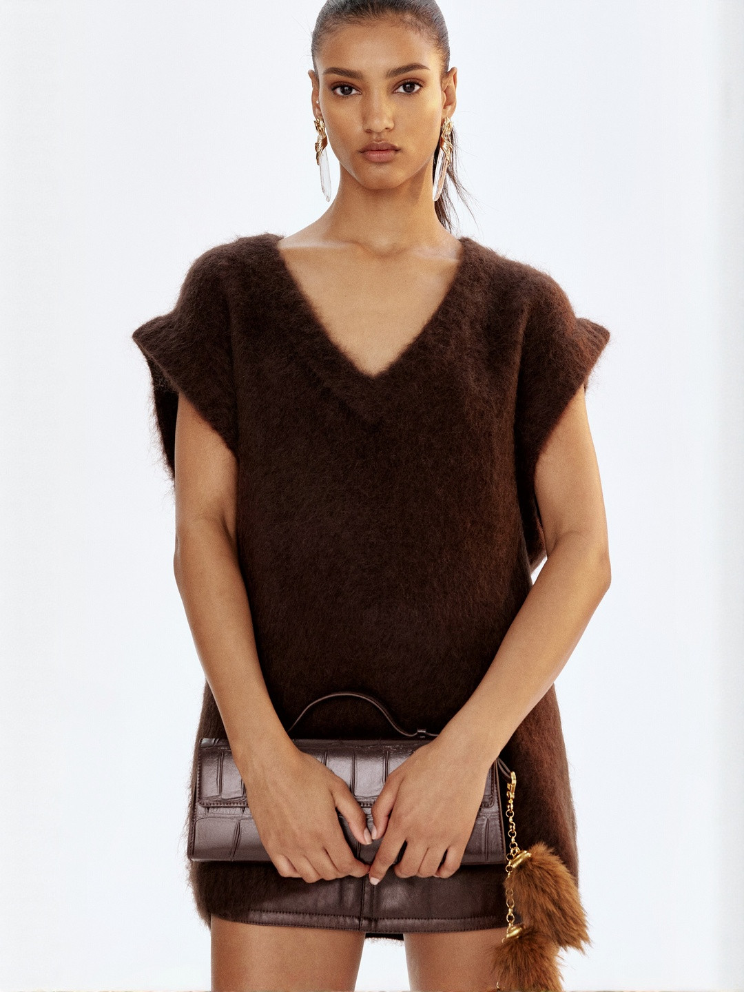 H&M Women Mohair-Blend Sweater Vest