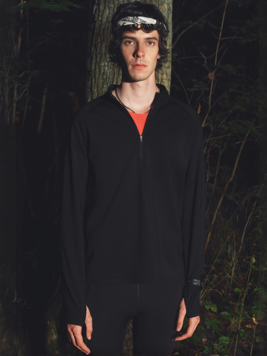 H&M Men Zip-top Mid layer Sports Top With Thermo Move