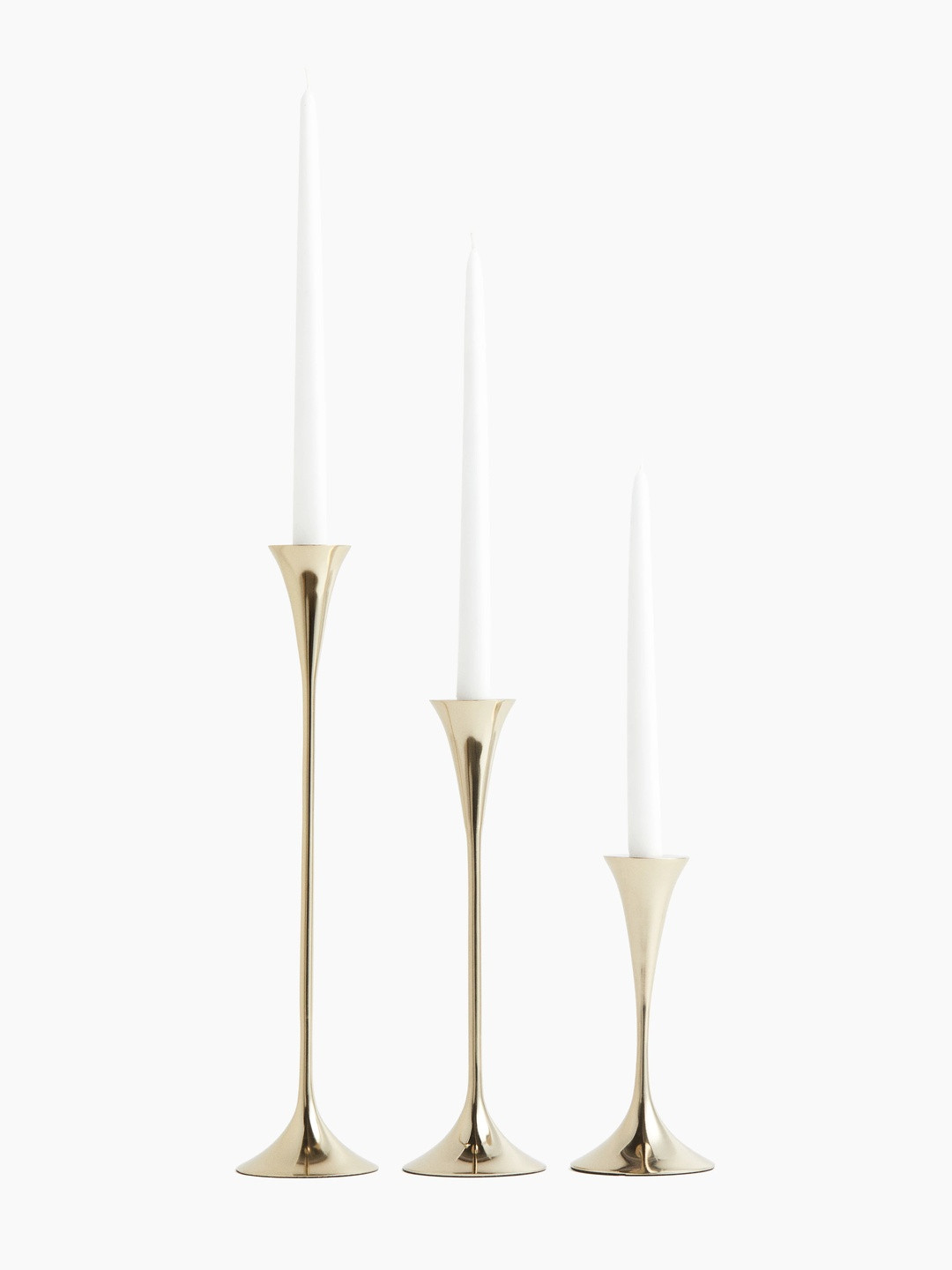 H&M Gold-Toned Large Metal Candle Holder