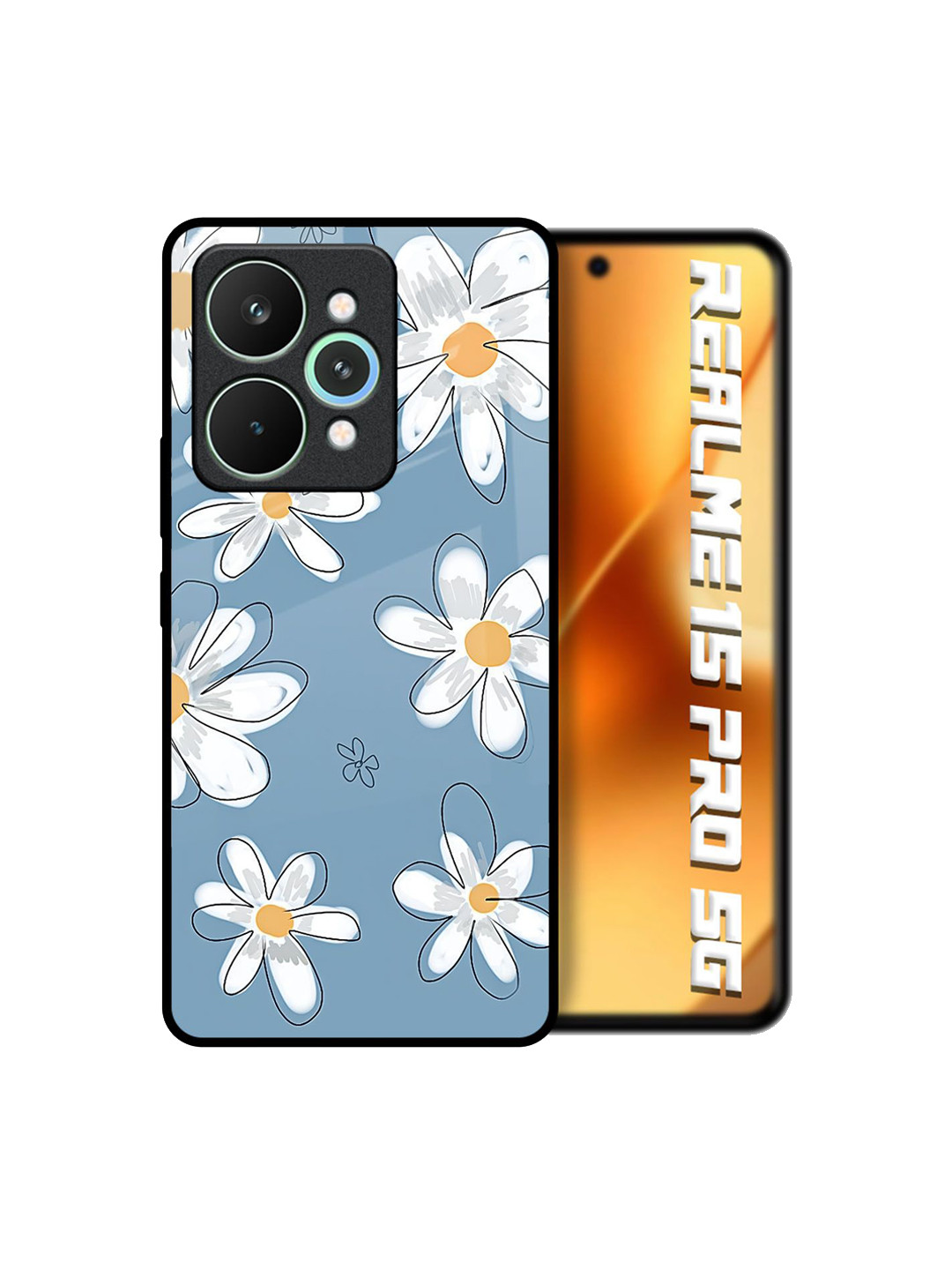 QRIOH Floral Printed Realme 15 Pro 5G Back Case