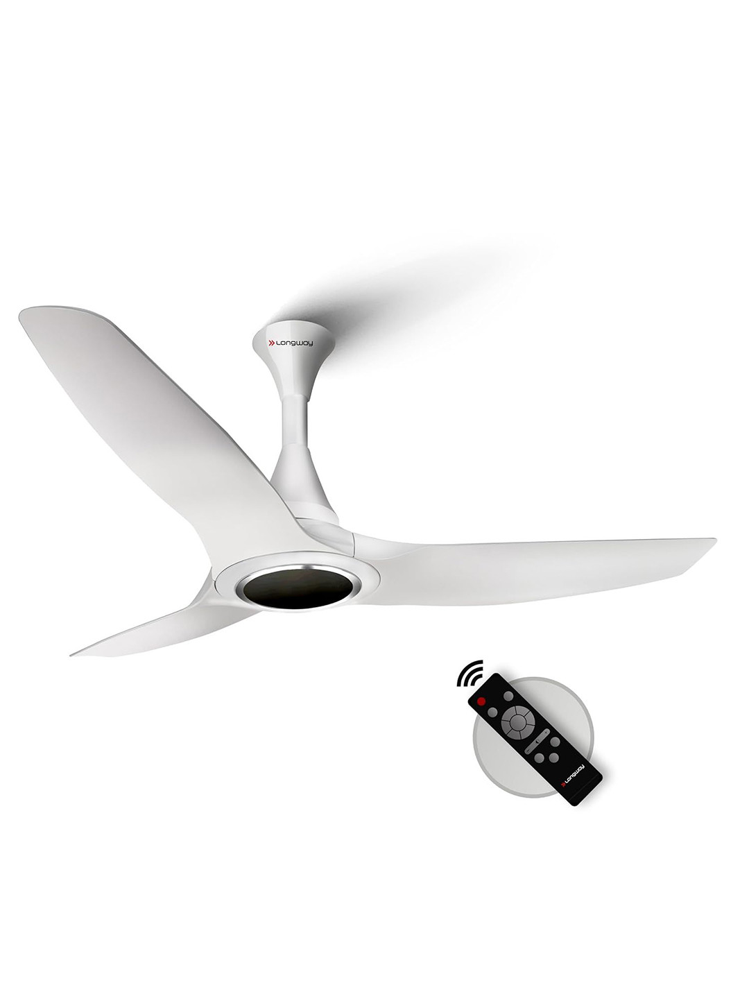 Longway White 1200mm BLDC Ceiling Fan With Remote Control