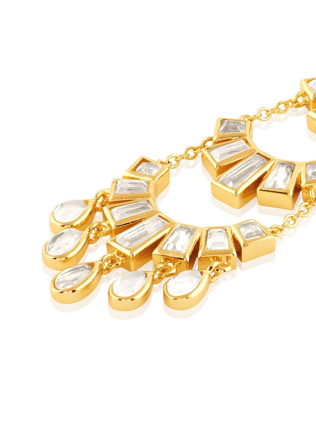 Isharya 18Kt Gold-Plated Kundan Studded Maang Tikka