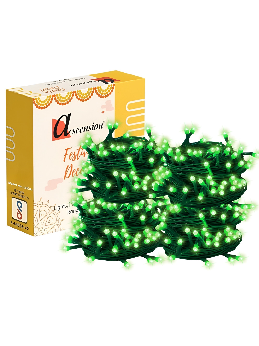 Ascension Green 4Pcs 40 LED Serial Blub Environment Friendly High Luminous String Lights