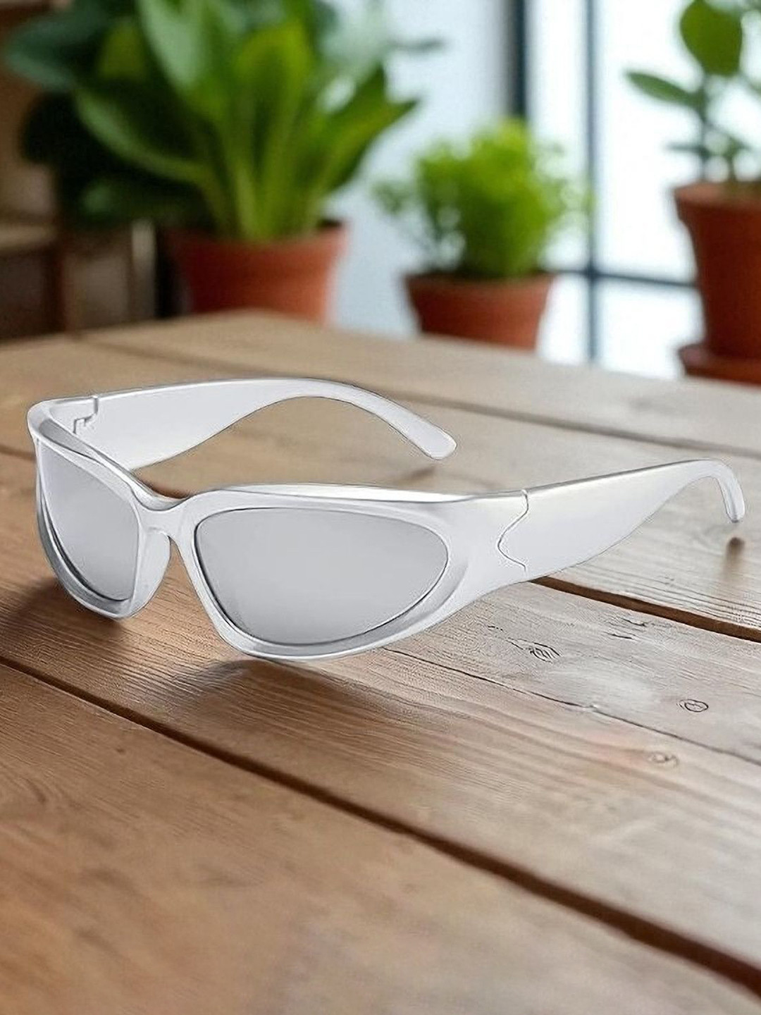 SPADEACES Unisex  Aviator Sunglasses with UV Protected Lens Silver Soldier