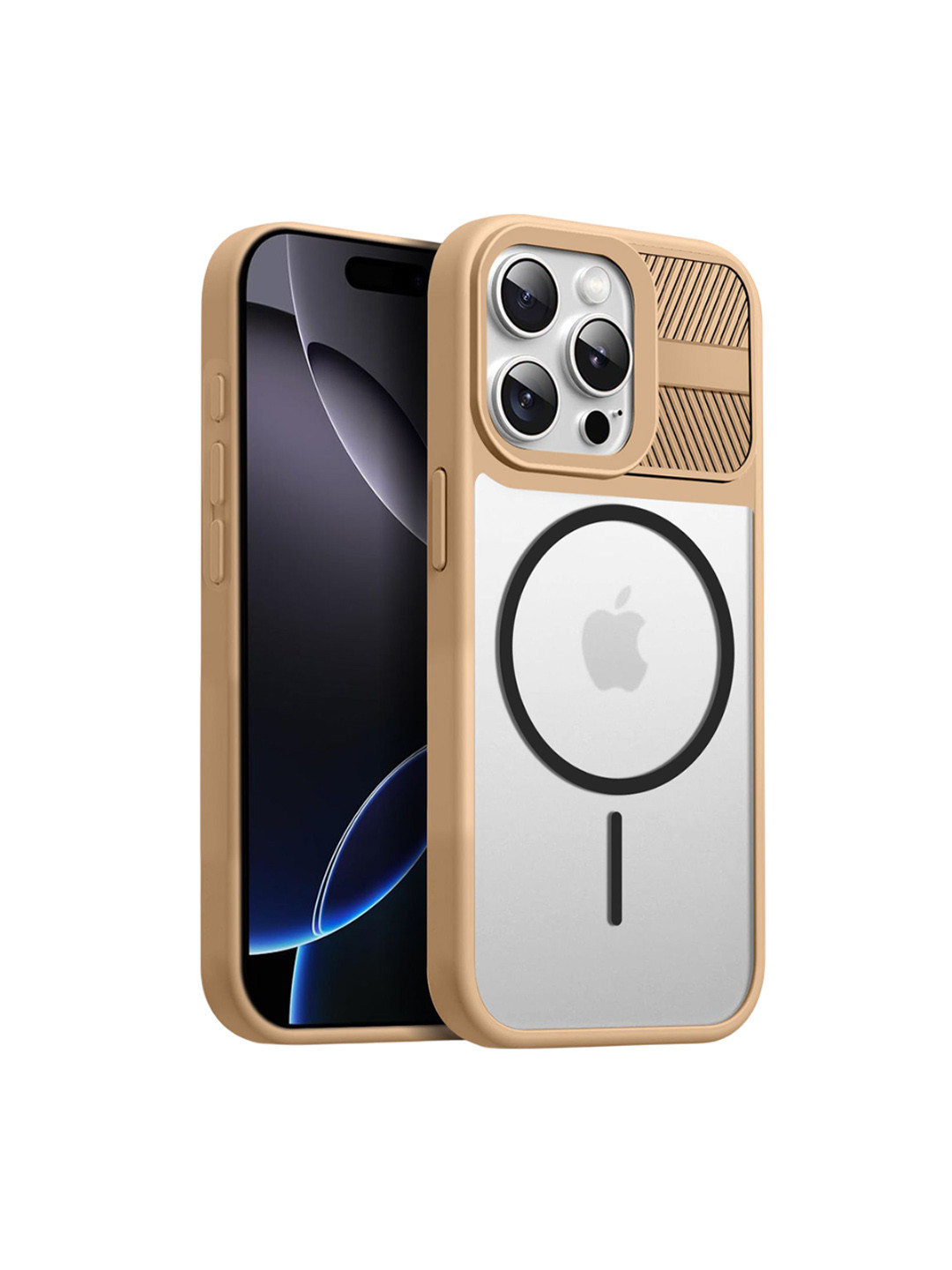 Karwan Unisex iPhone 15 Pro Max Magnetic Clear Impact Resistant Back Case