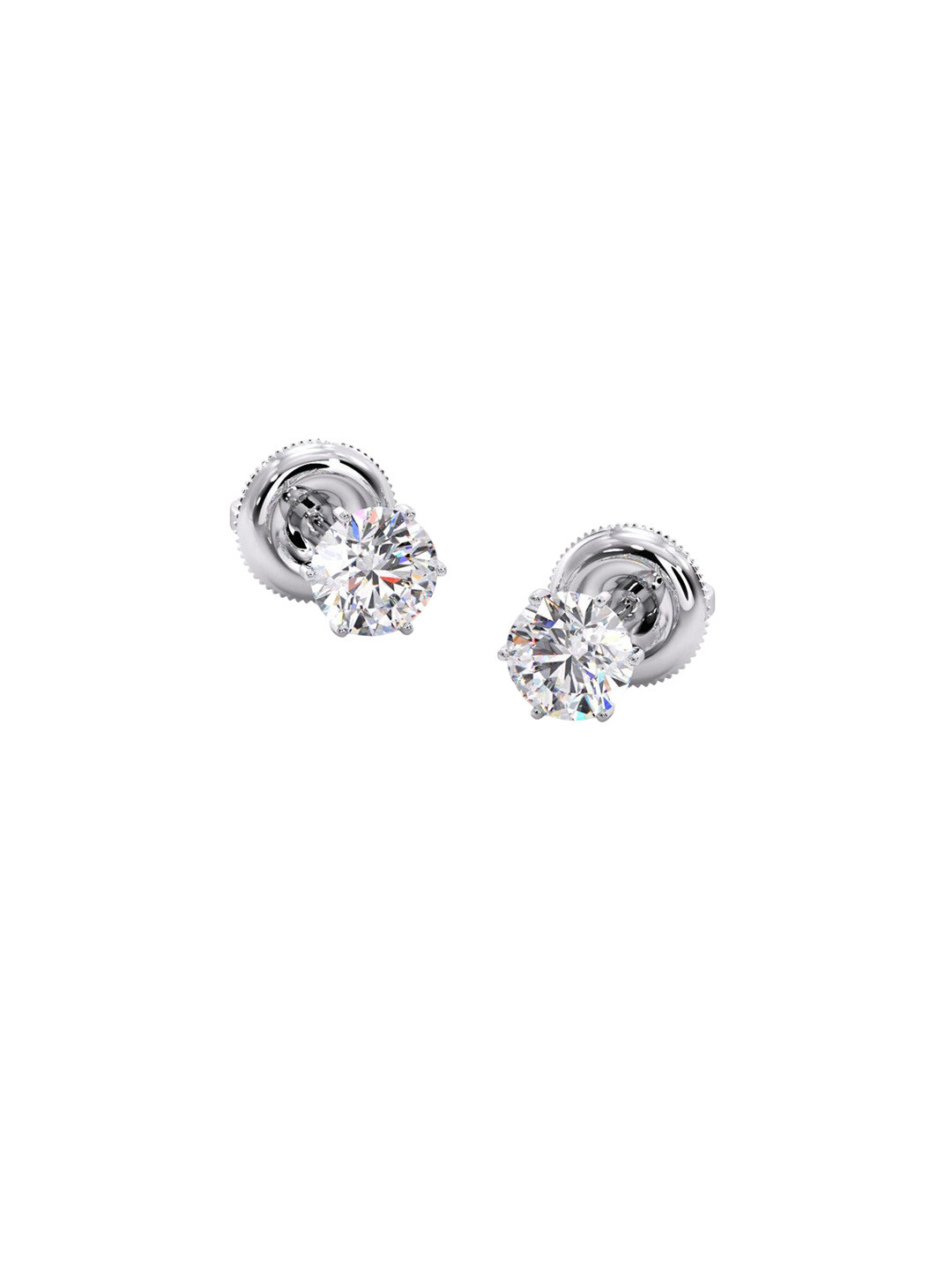 CANDERE A KALYAN JEWELLERS COMPANY Women 18Kt Gold Diamond Studded Earrings - 0.92 g