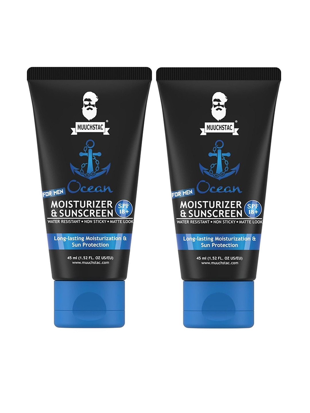 MUUCHSTAC Set Of 2 Ocean Moisturizer & Sunscreen With Vitamin E - 45 ml Each