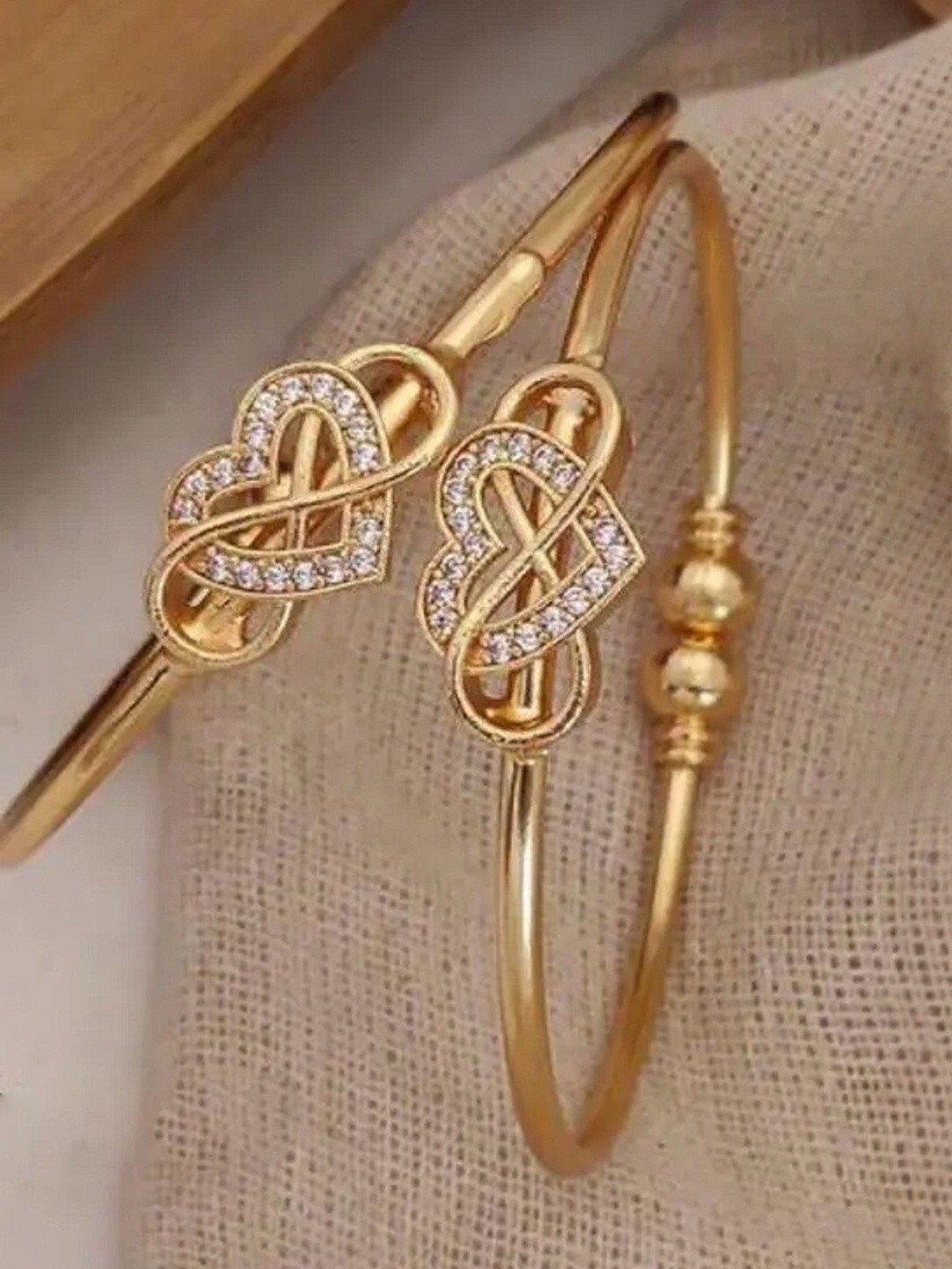 DIVASTRI Gold-Plated Brass American Diamond