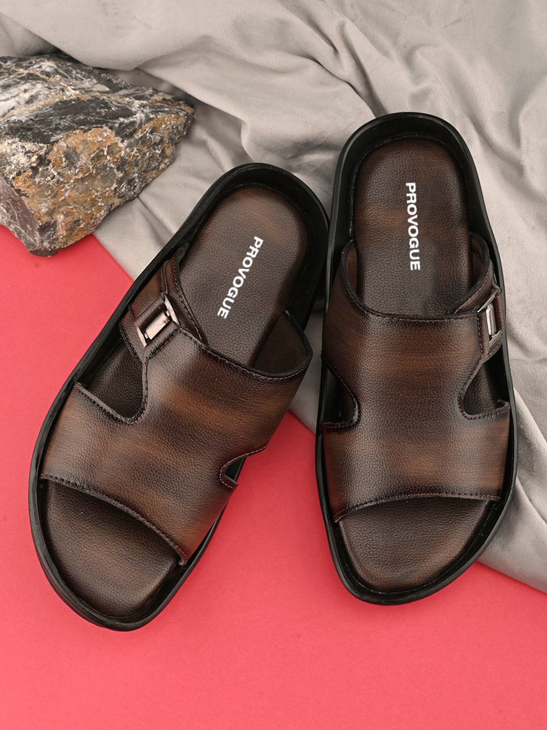 Provogue Men Comfort lip-On Sandals
