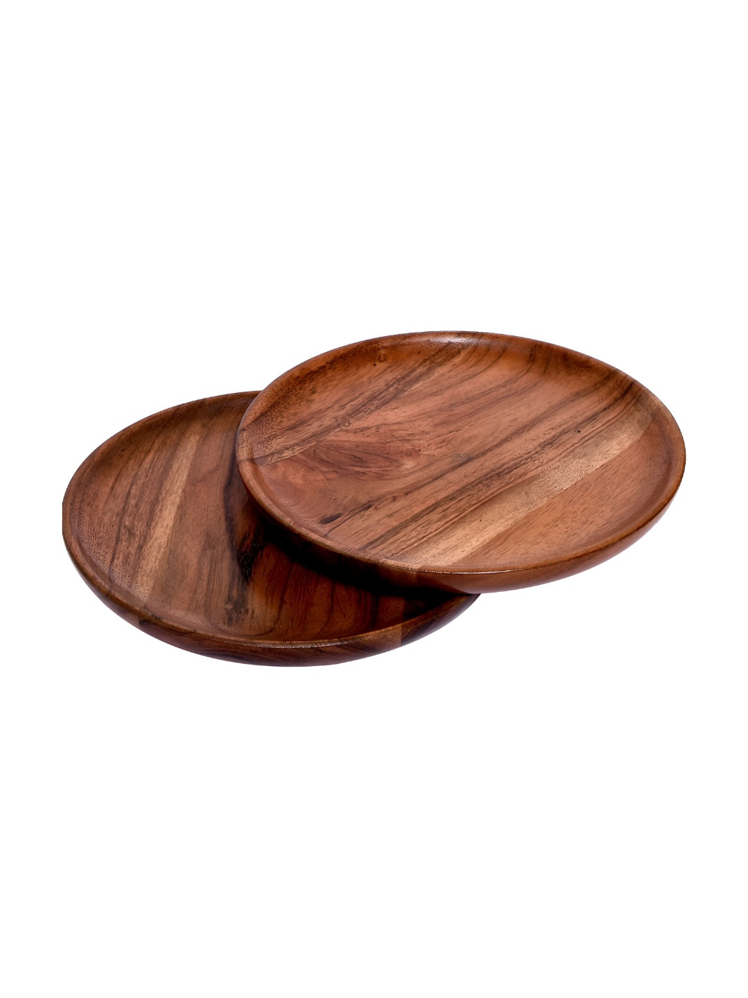 Zunaldo 2 Pieces Brown Wooden 2 Pieces Food Platter