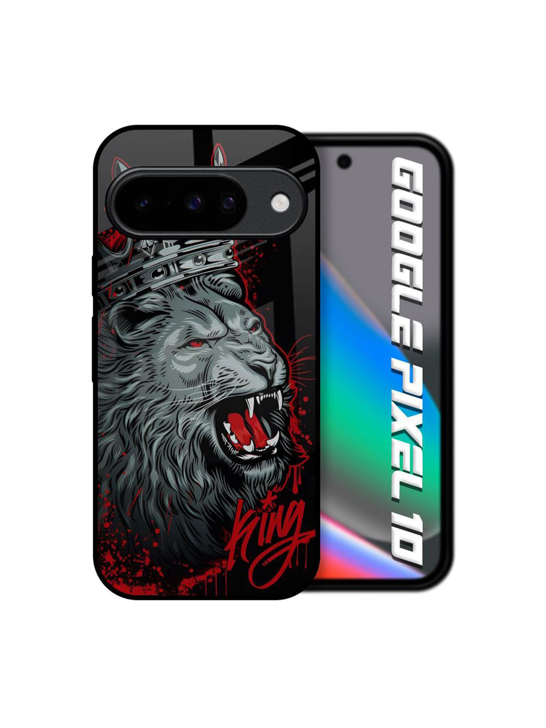 QRIOH Lion King Quirky Printed Google Pixel 10 5G Shockproof Back Case Mobile Accessories