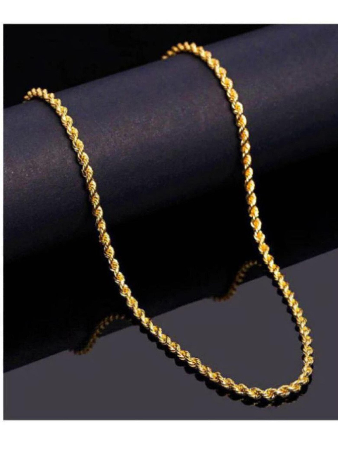 Anek goods Gold-Toned Alloy Minimal Chain