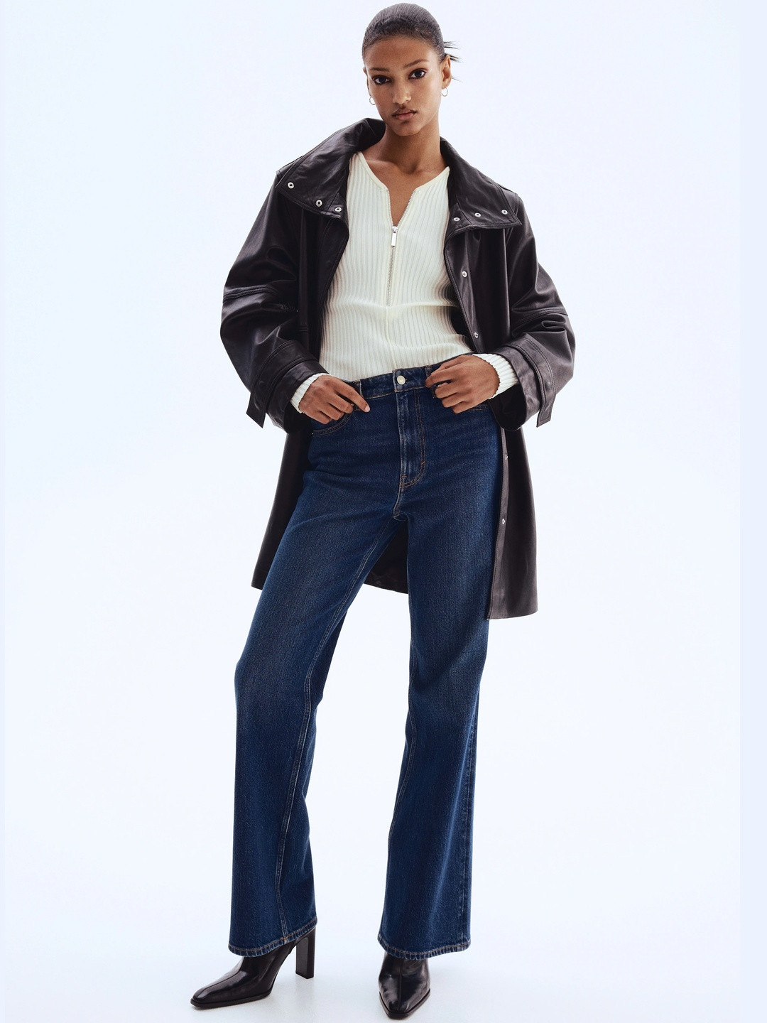 H&M Bootcut High Jeans