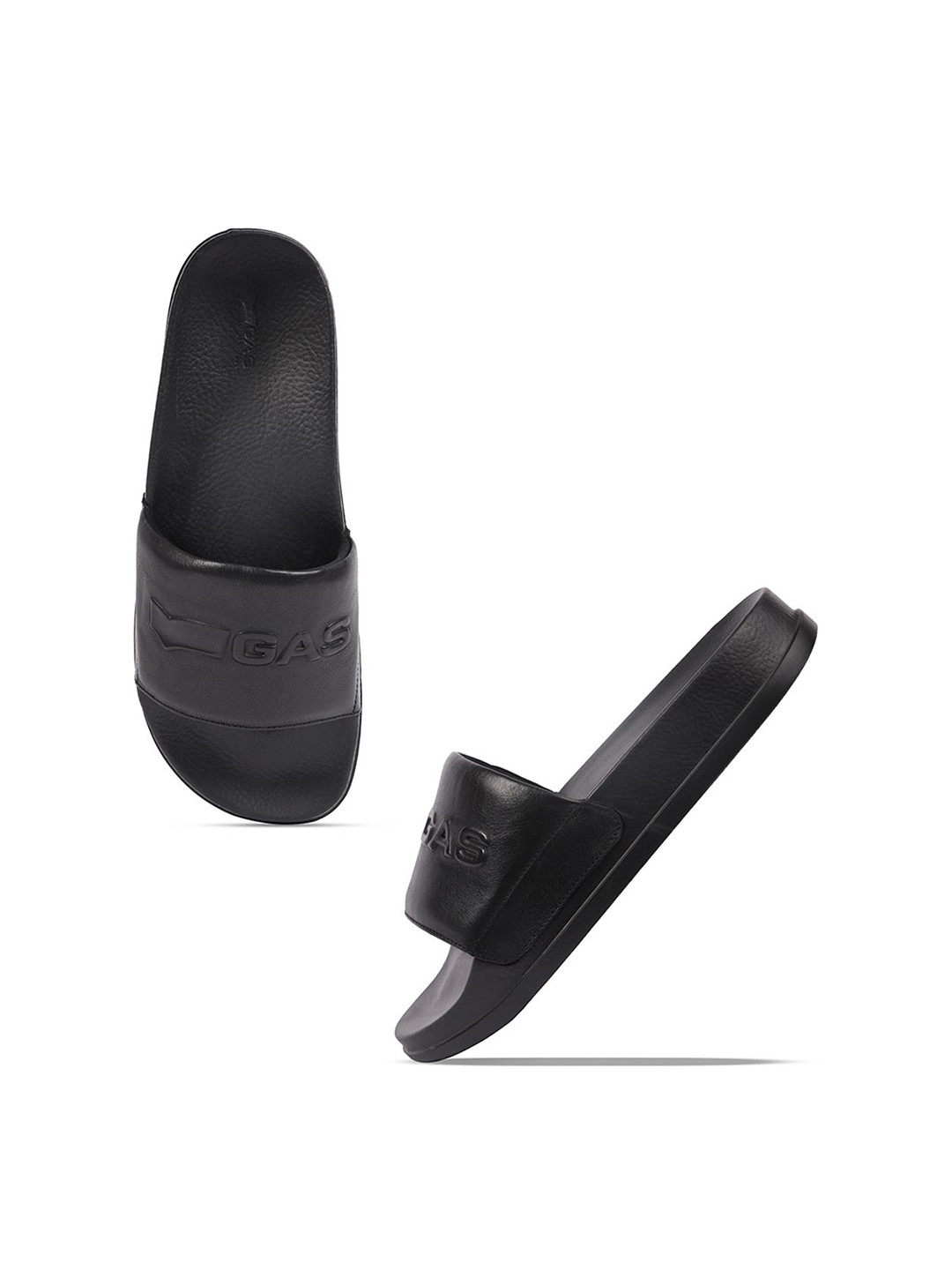 GAS Men Solid Sliders Flip Flops