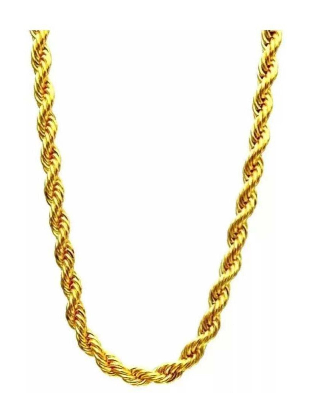 Rashifaashion Unisex Stainless Steel Twisted Minimal Chain