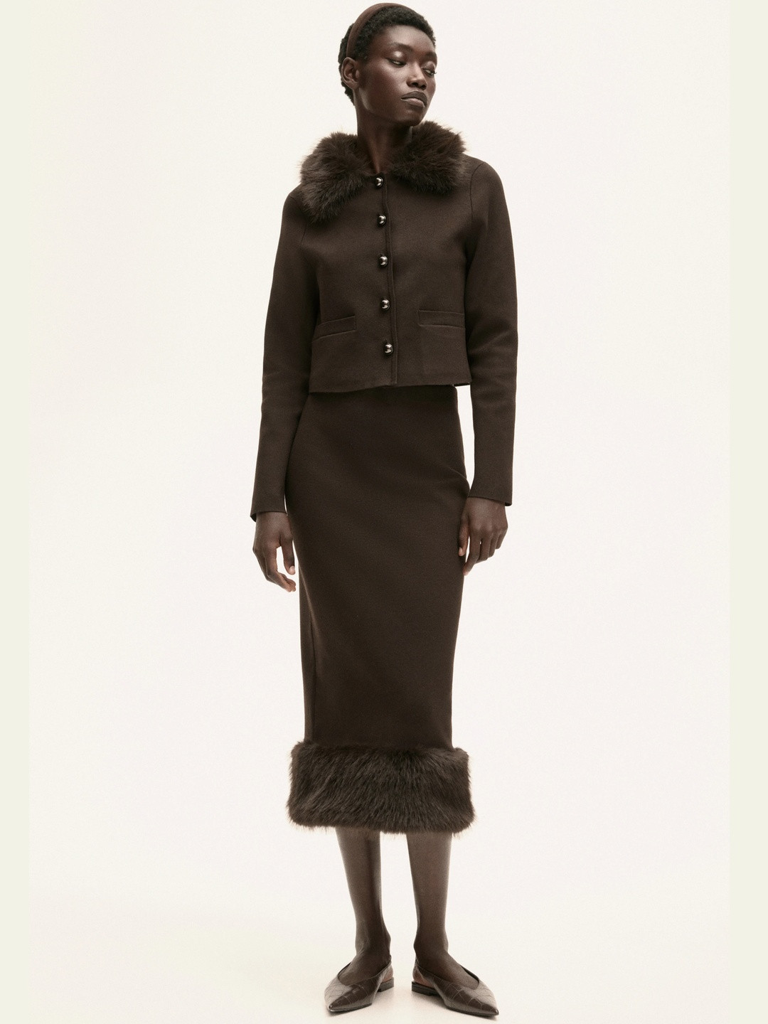 H&M Fine-Knit Pencil Skirt