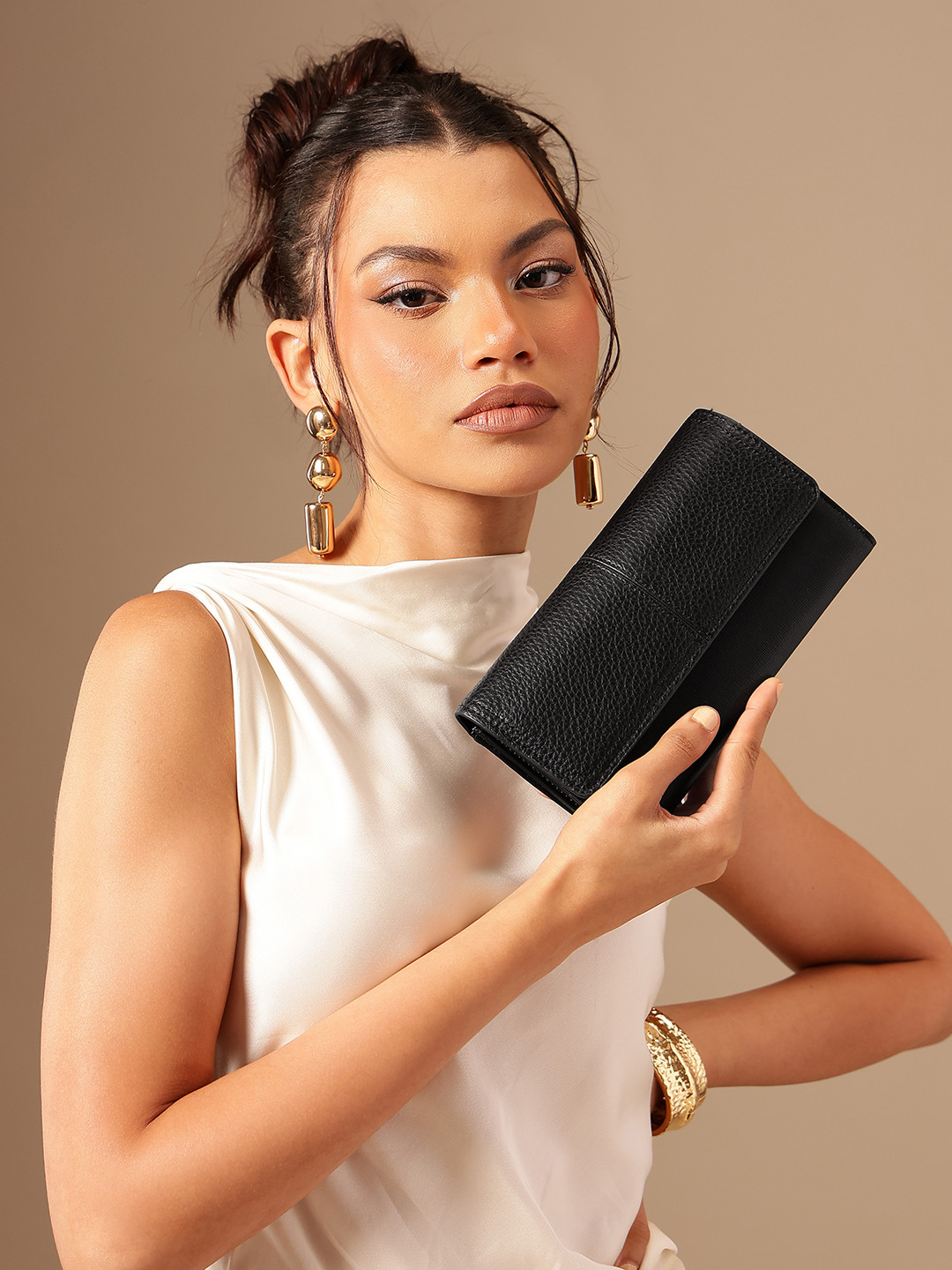 PARFOIS Women Two Fold Long Wallet