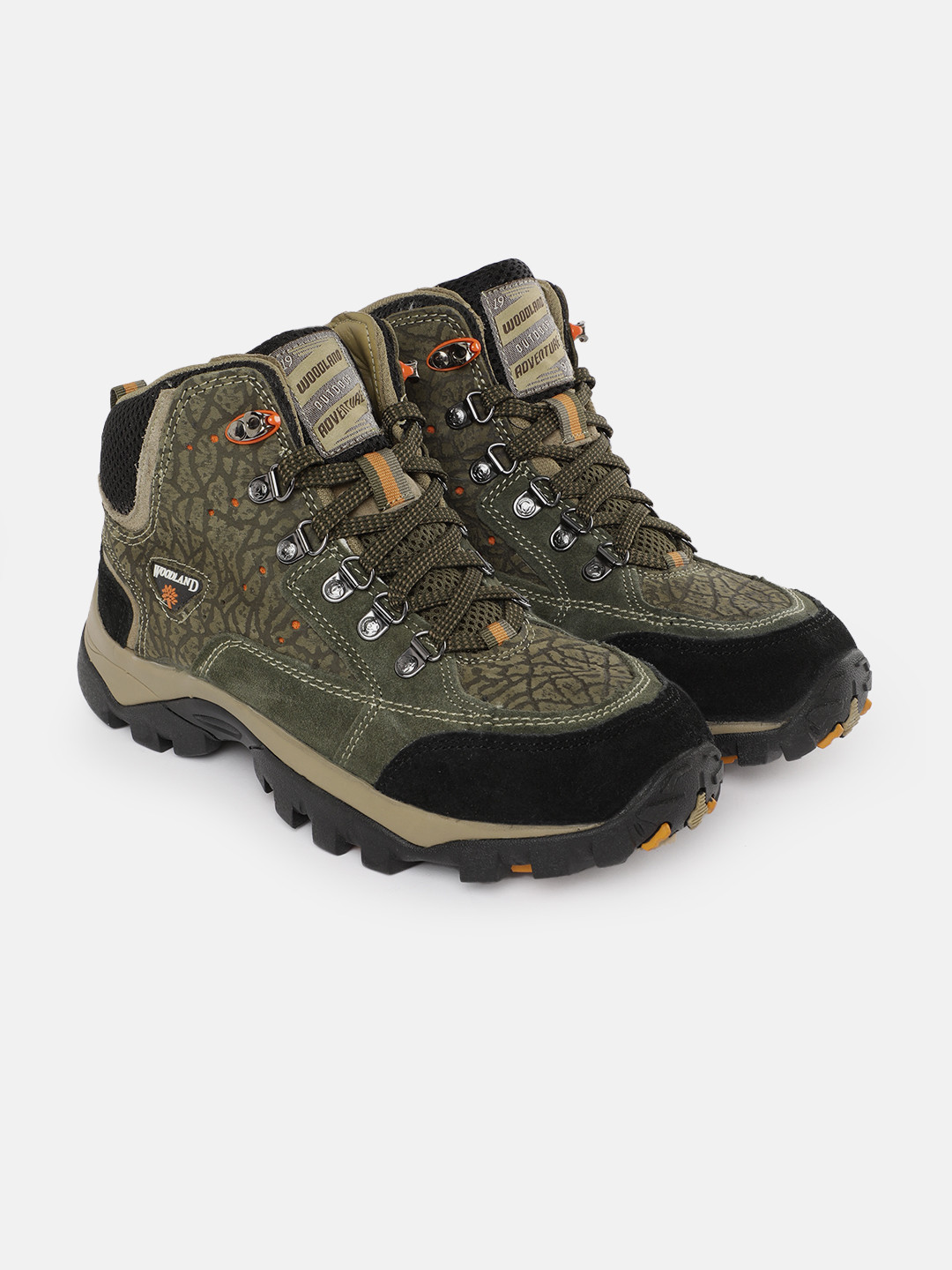 Woodland Men Nubuck Hiking Boots