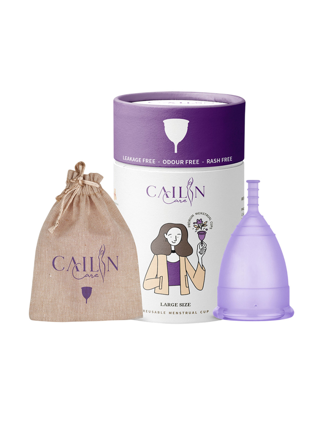 Cailin Care Reusable & Odour Free Menstrual Cup - Large
