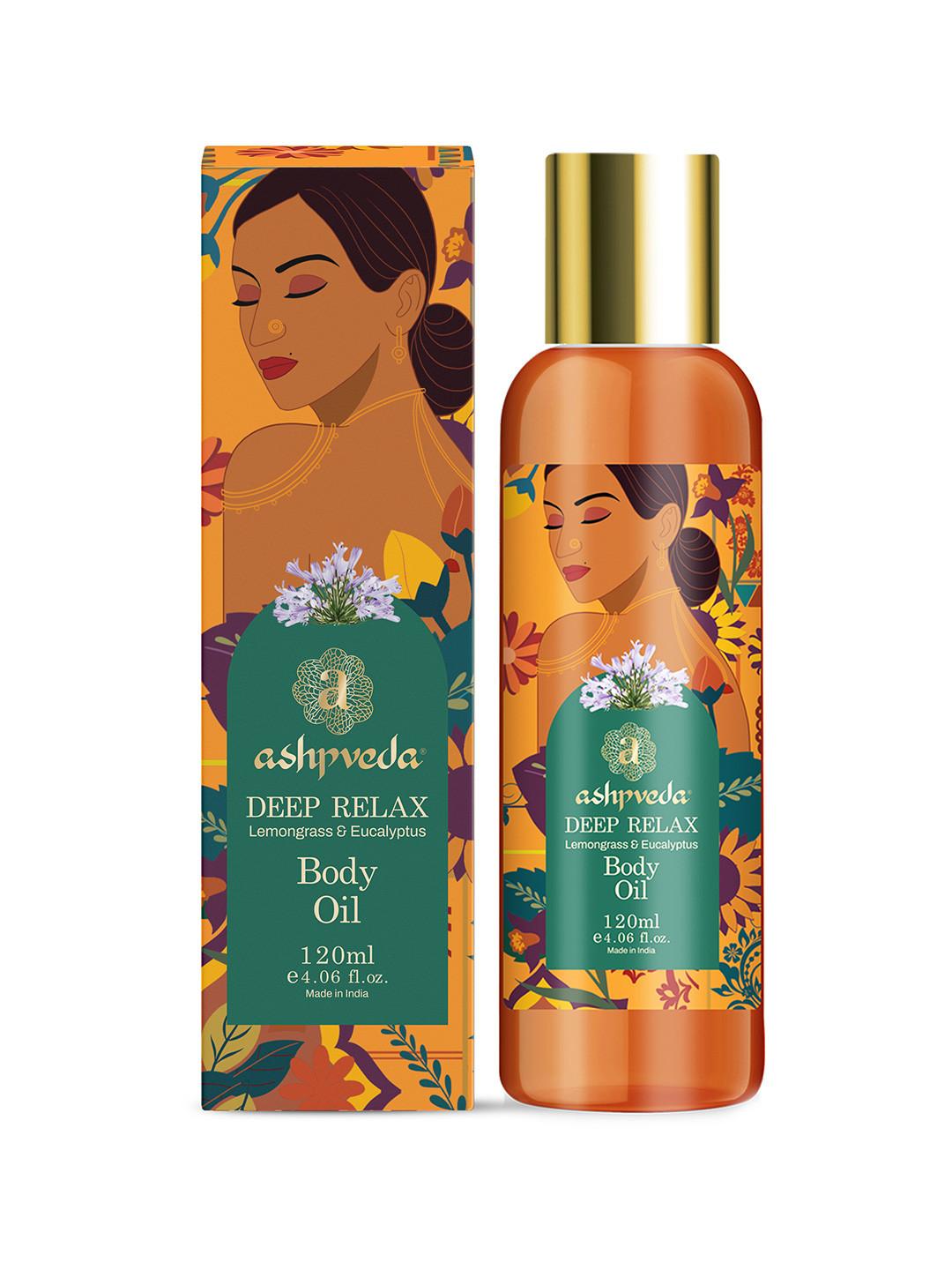 ASHPVEDA Deep Relax Lemongrass & Eucalyptus Body Oil