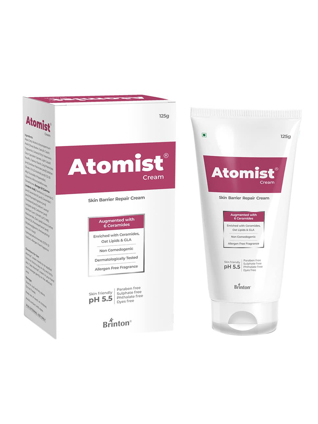 Brinton Atomist Skin Barrier Repair Cream with Ceramides & Oat Lipids - 125 g