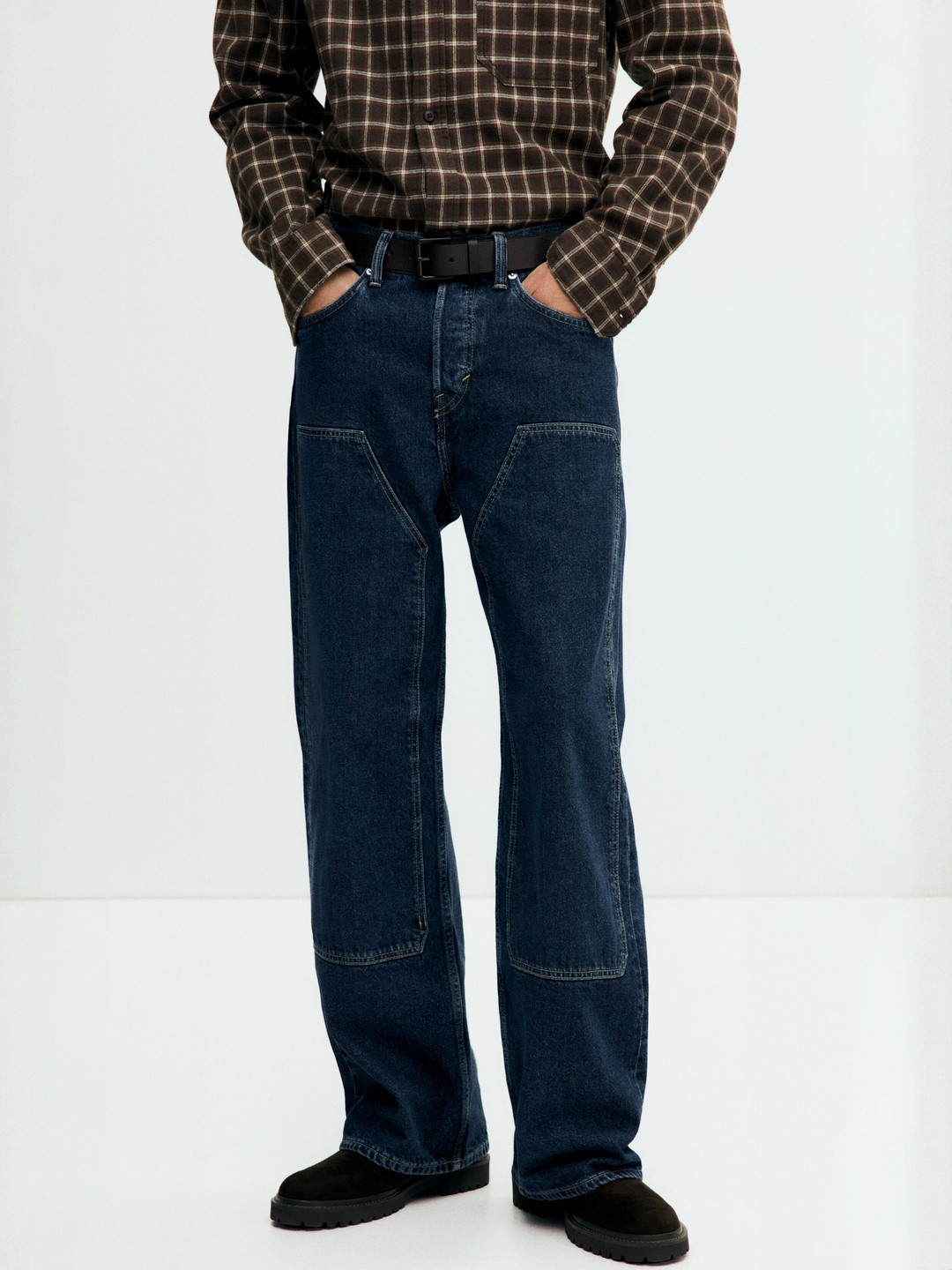 H&M Men Blue Loose Jeans