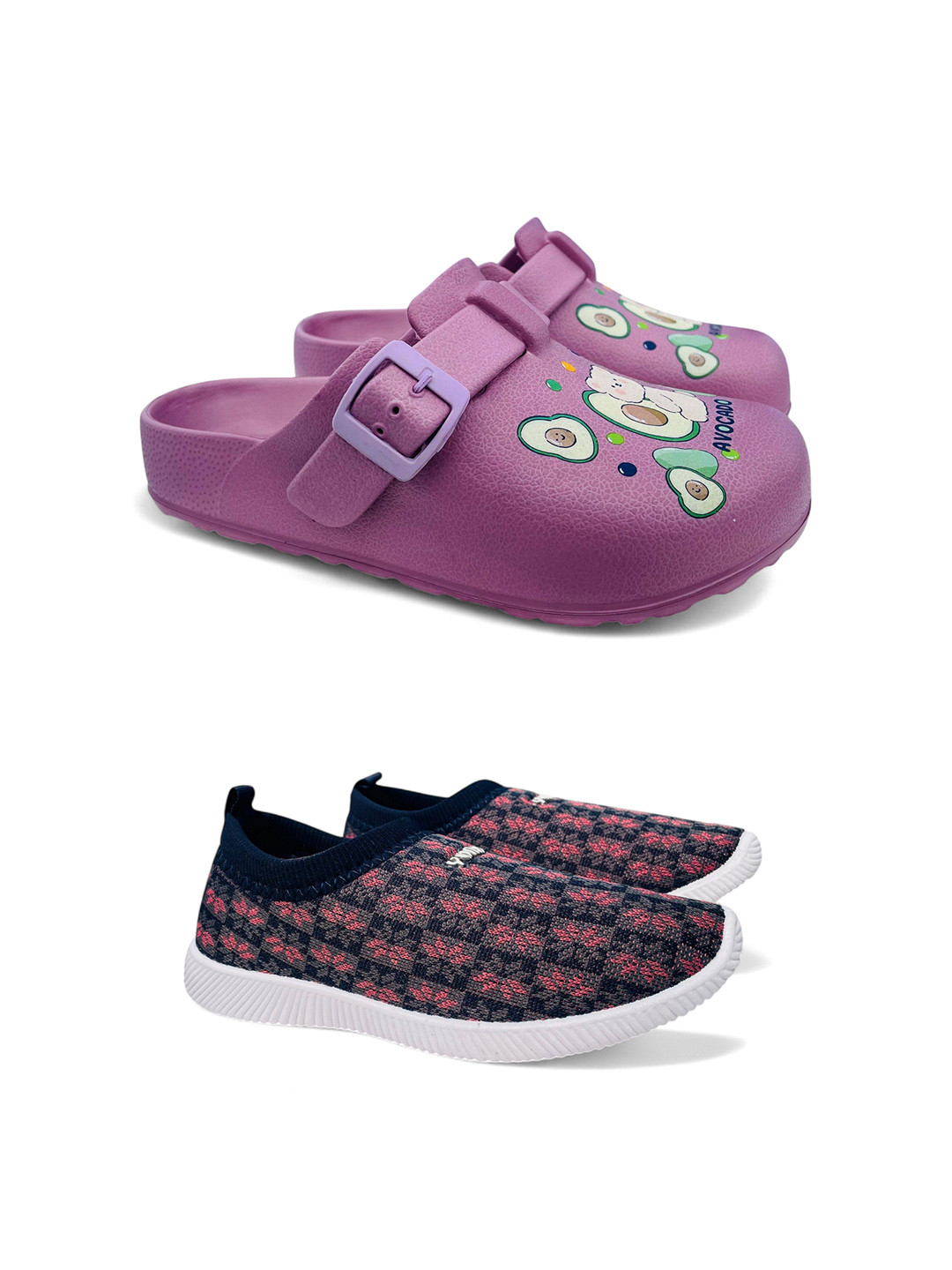 FABBMATE Women Slip-On Sneakers With Printed Clogs