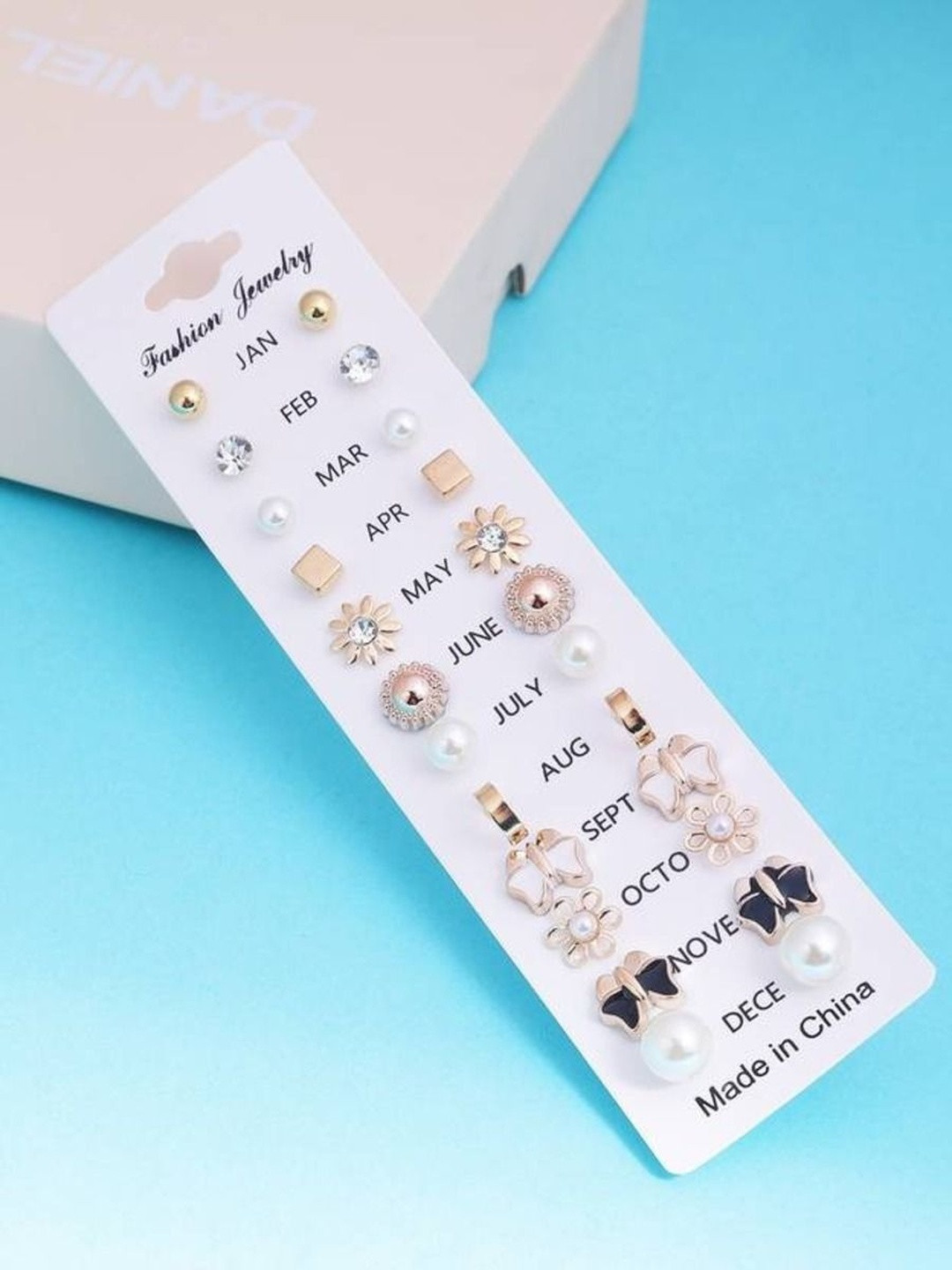 Zaphariq Set Of 12 Gold-Plated Spherical Studes