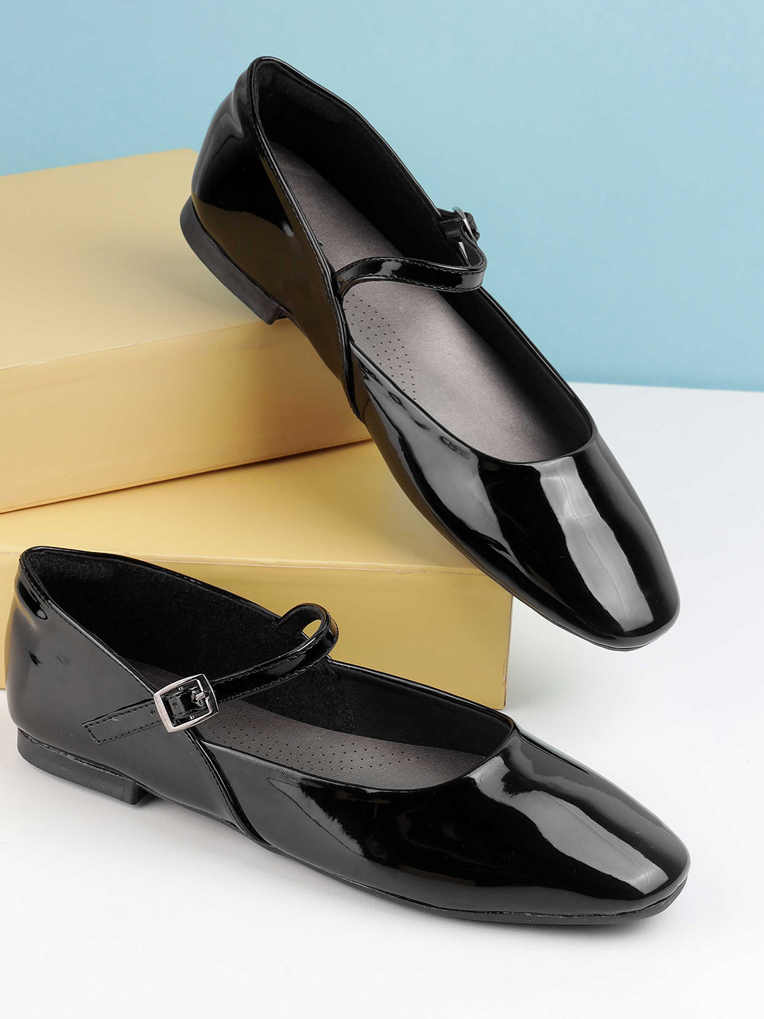 Mochi Women Squares ound Toe Mary Janes