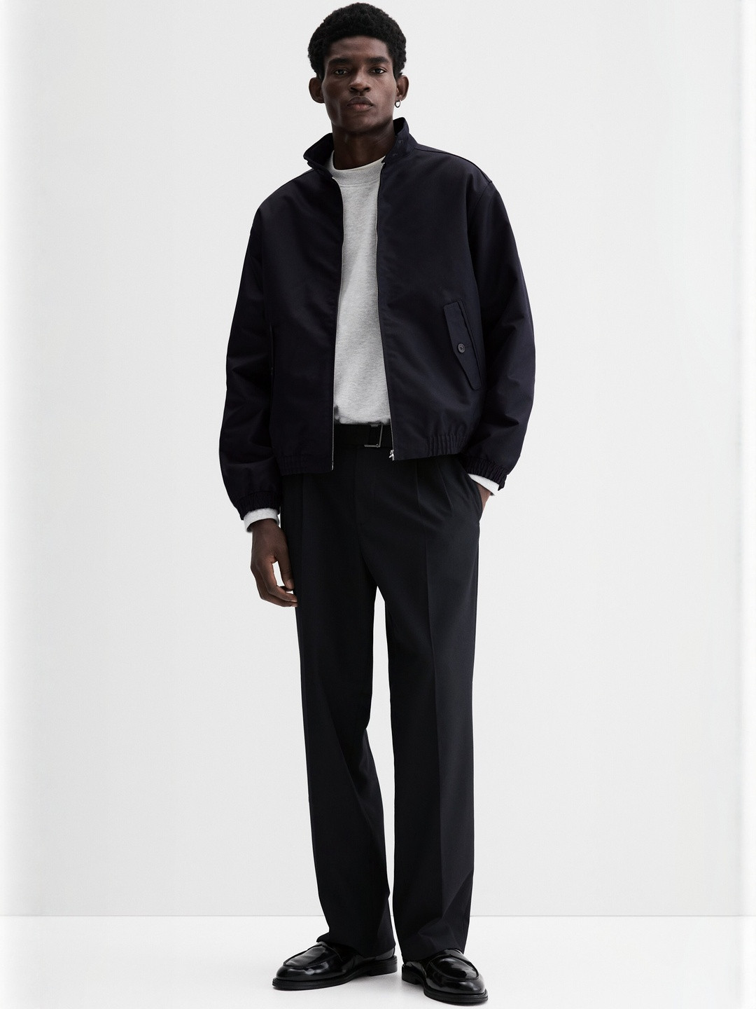 H&M  Loose Fit Funnel-neck jacket