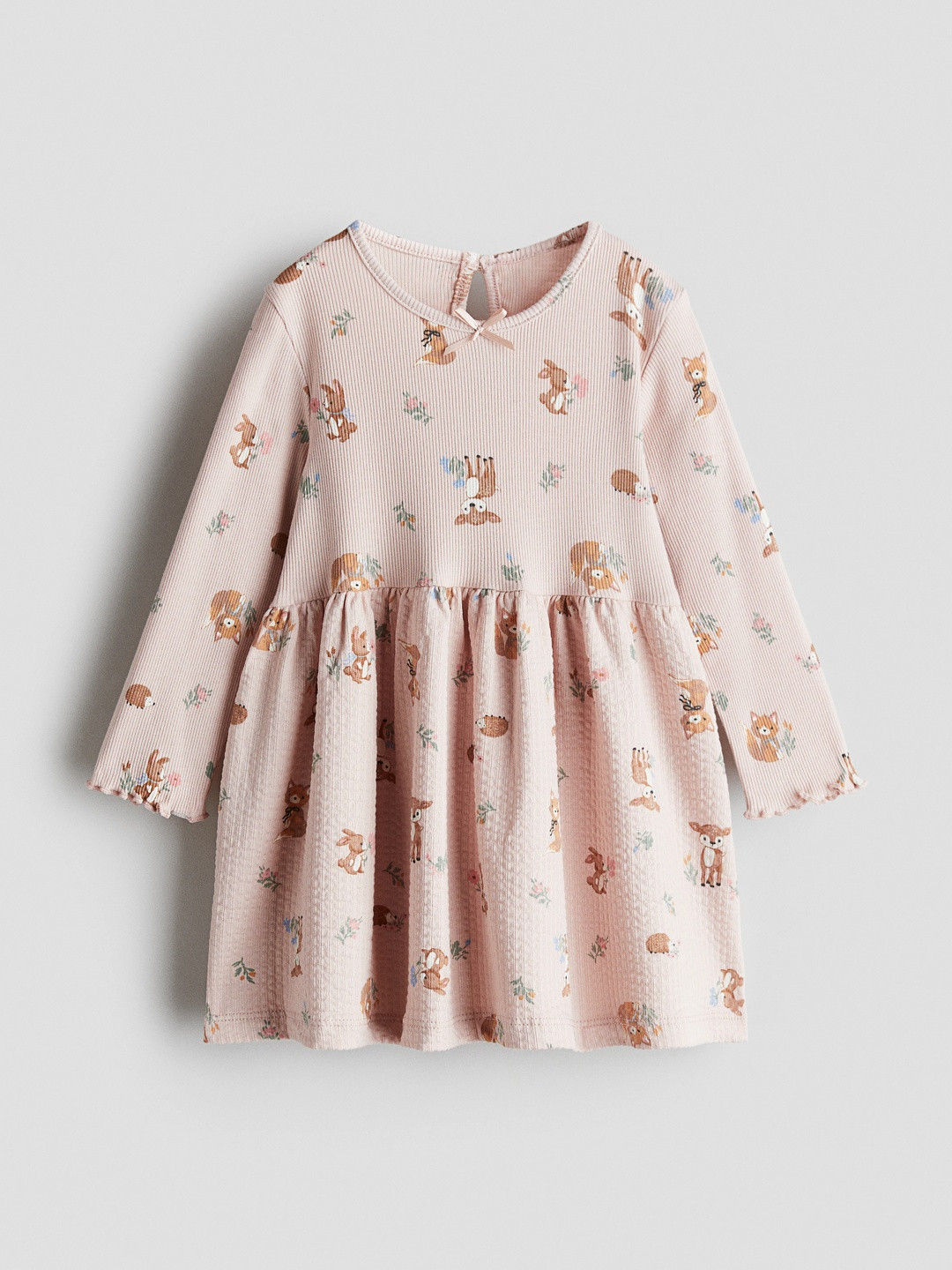 H&M Girls Ribbed Cotton Dress