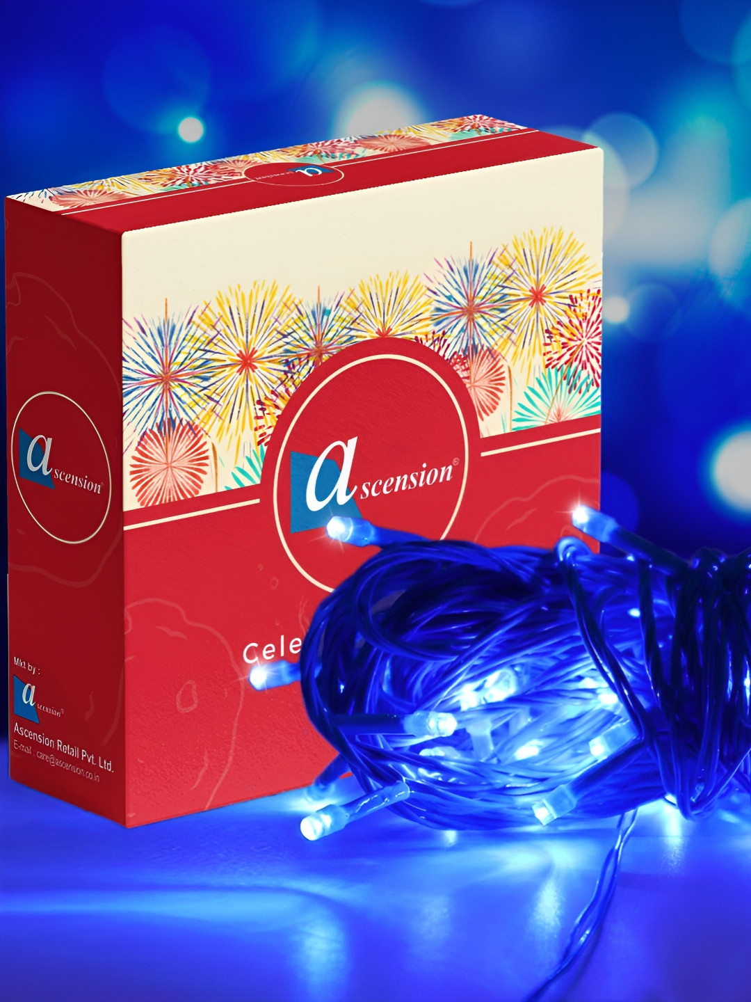 Ascension Blue 40 LED Serial Bulb Environment Friendly High Luminous String Light