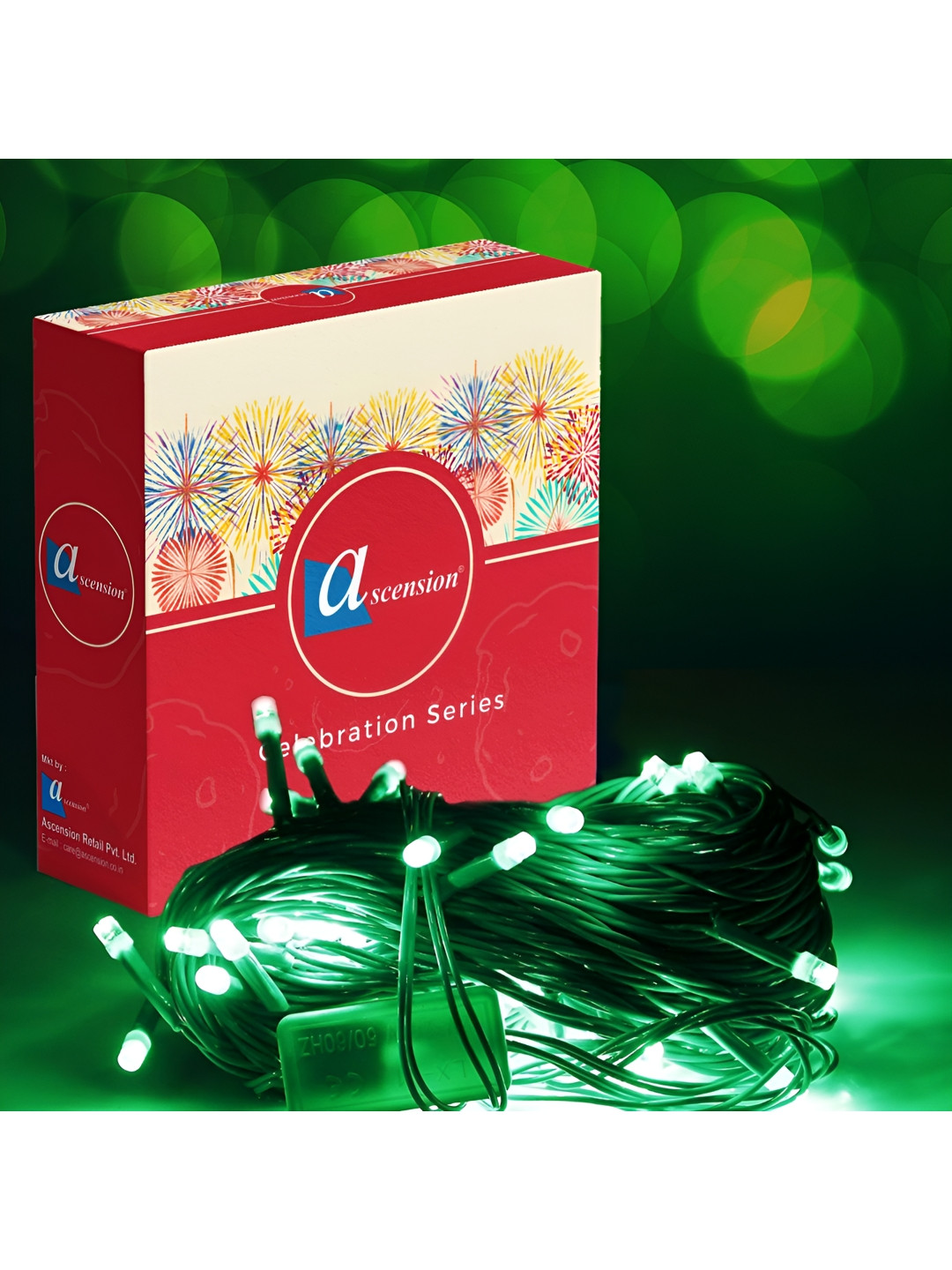 Ascension Green 40 LED Serial Blub Environment Friendly High Luminous String Light