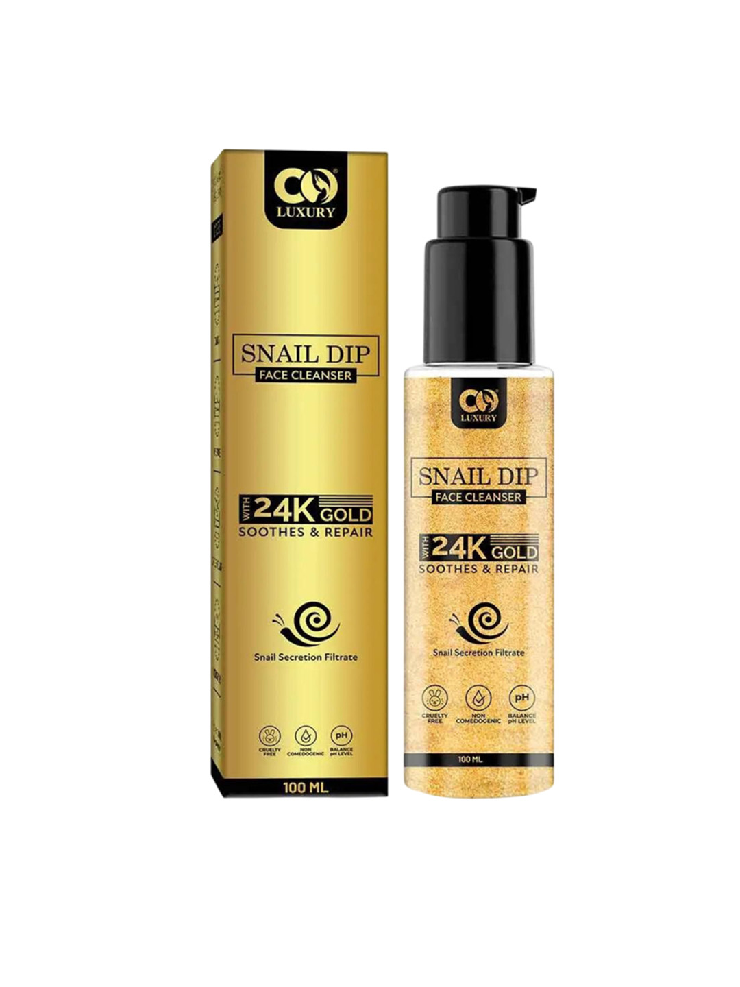 CO LUXURY Snail Dip Cleanser With 24K Gold - 100 ml